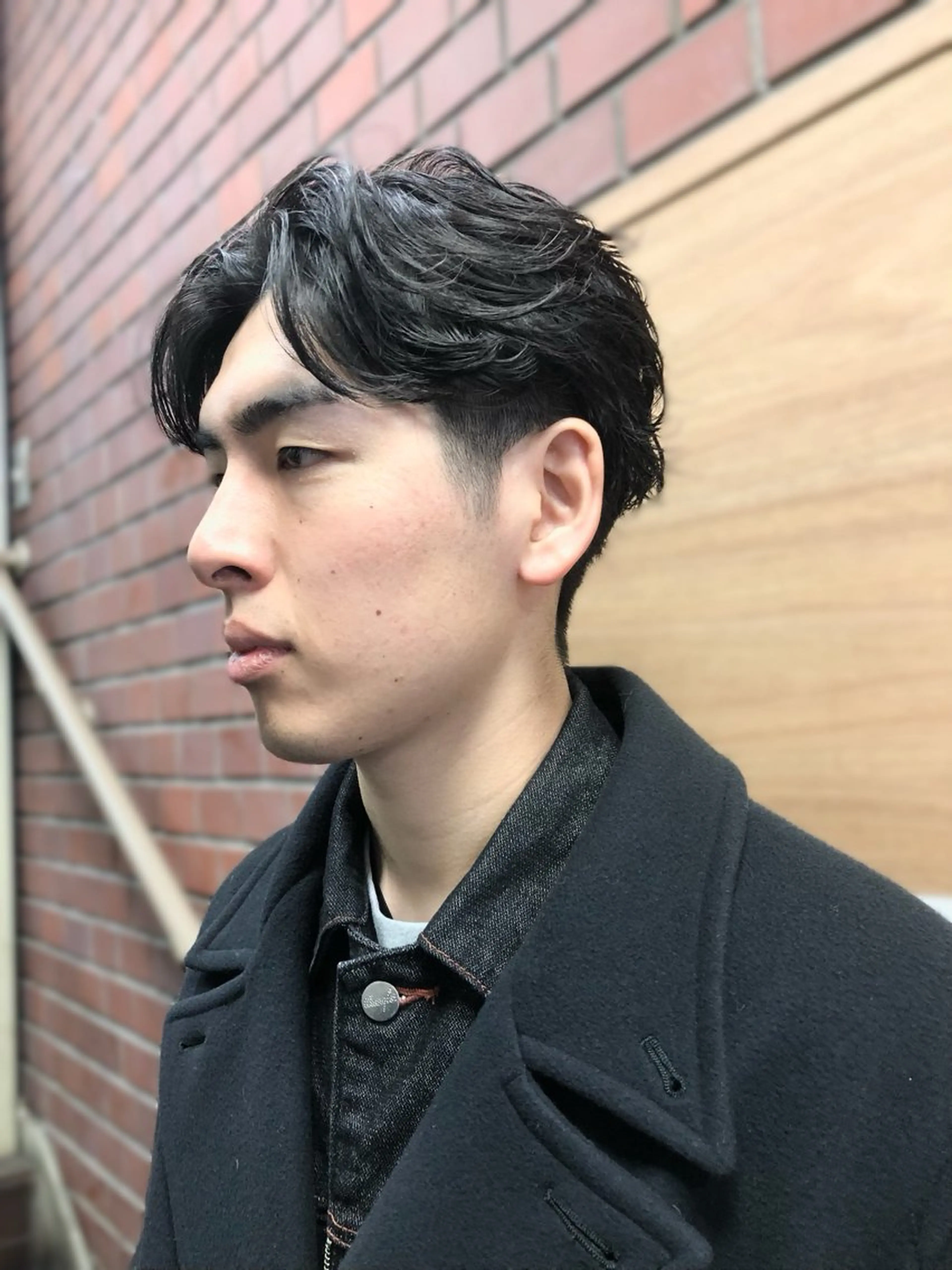 パーマ ヘアアレンジ メンズ カット パーマ トリートメント ヘアセット 栗原 侑也のヘアスタイル