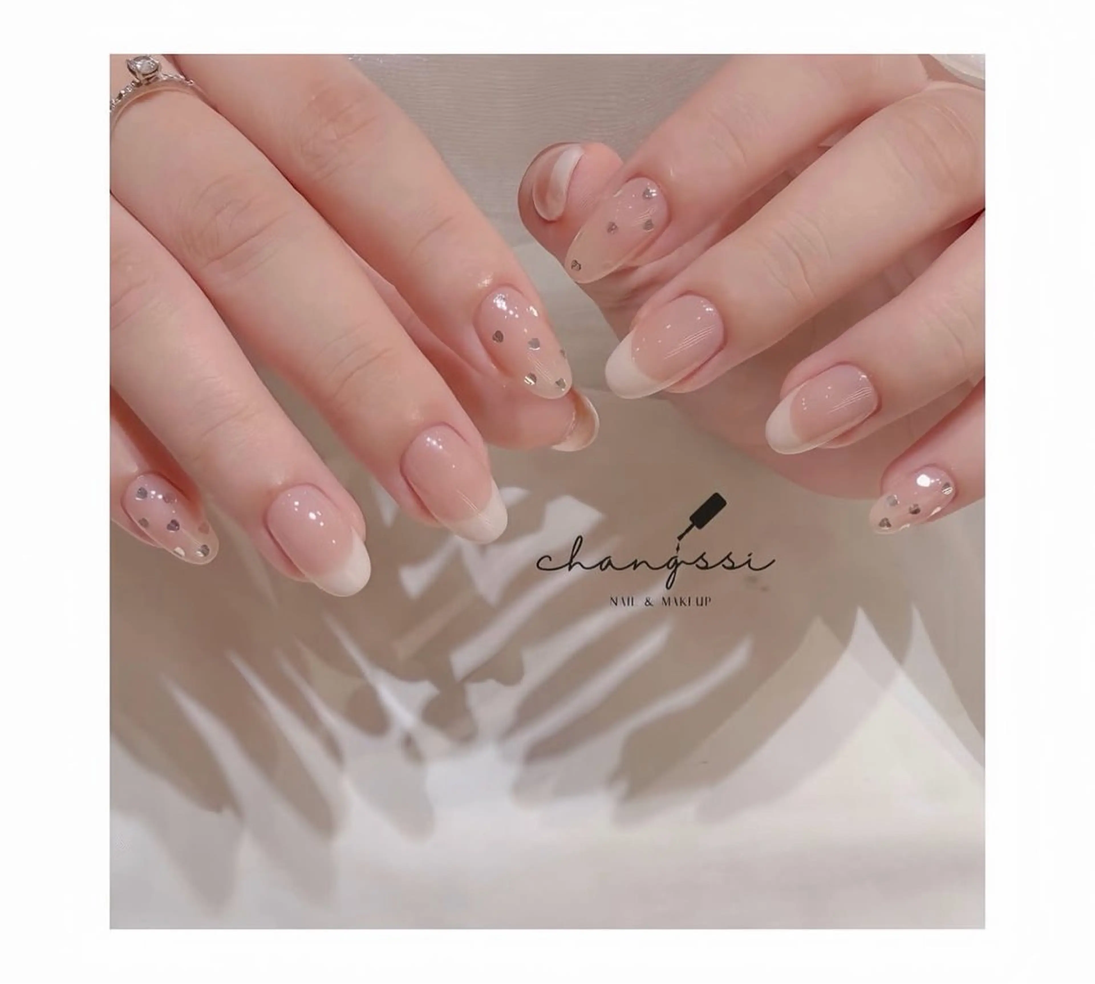 ネイル チークネイル フットネイル フレンチネイル グラデーション 韓国ネイル RibbonNail Staffのネイルデザイン