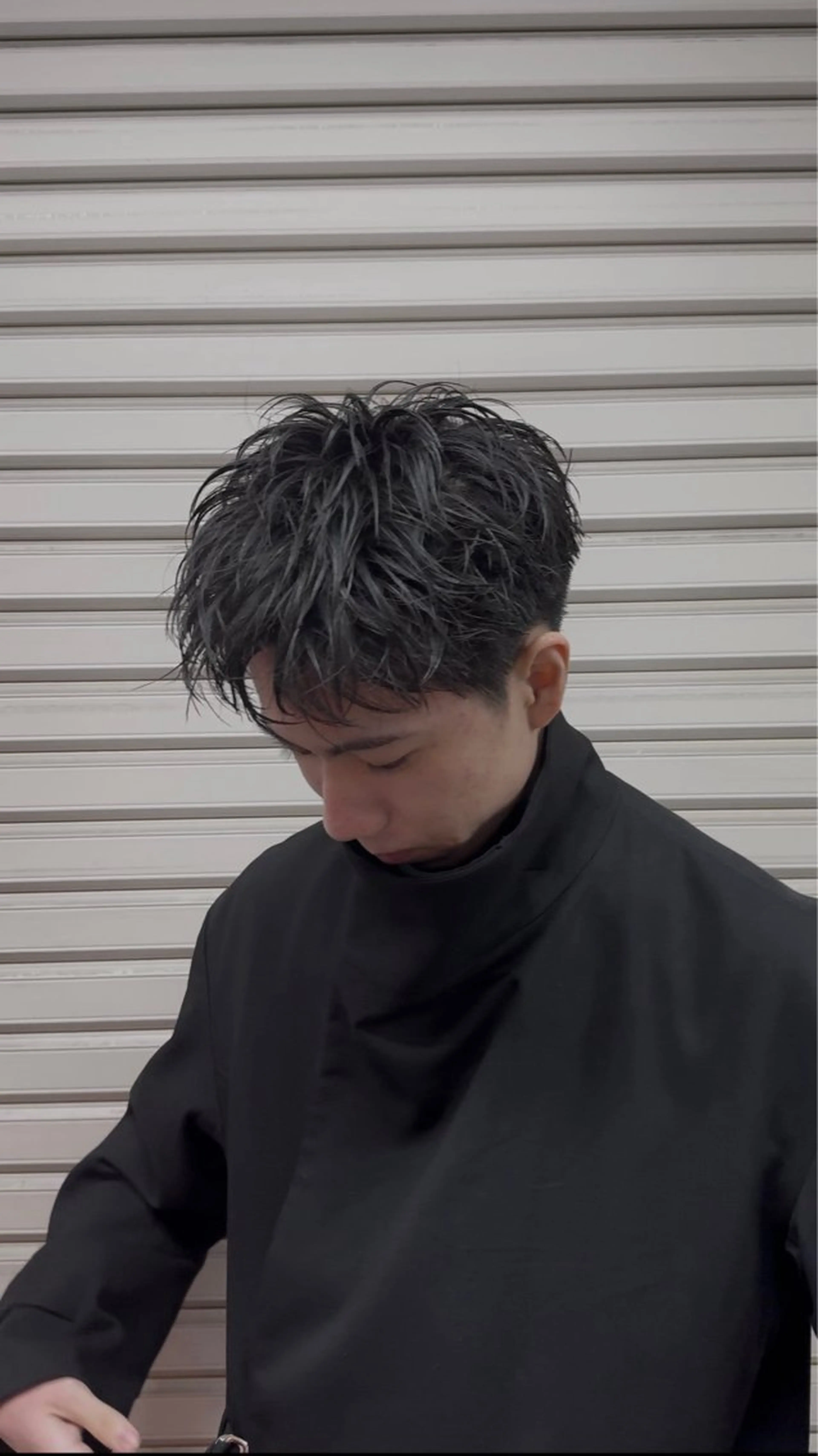 ショート カラー パーマ メンズ カット パーマ bococa kanta/メンズのヘアスタイル