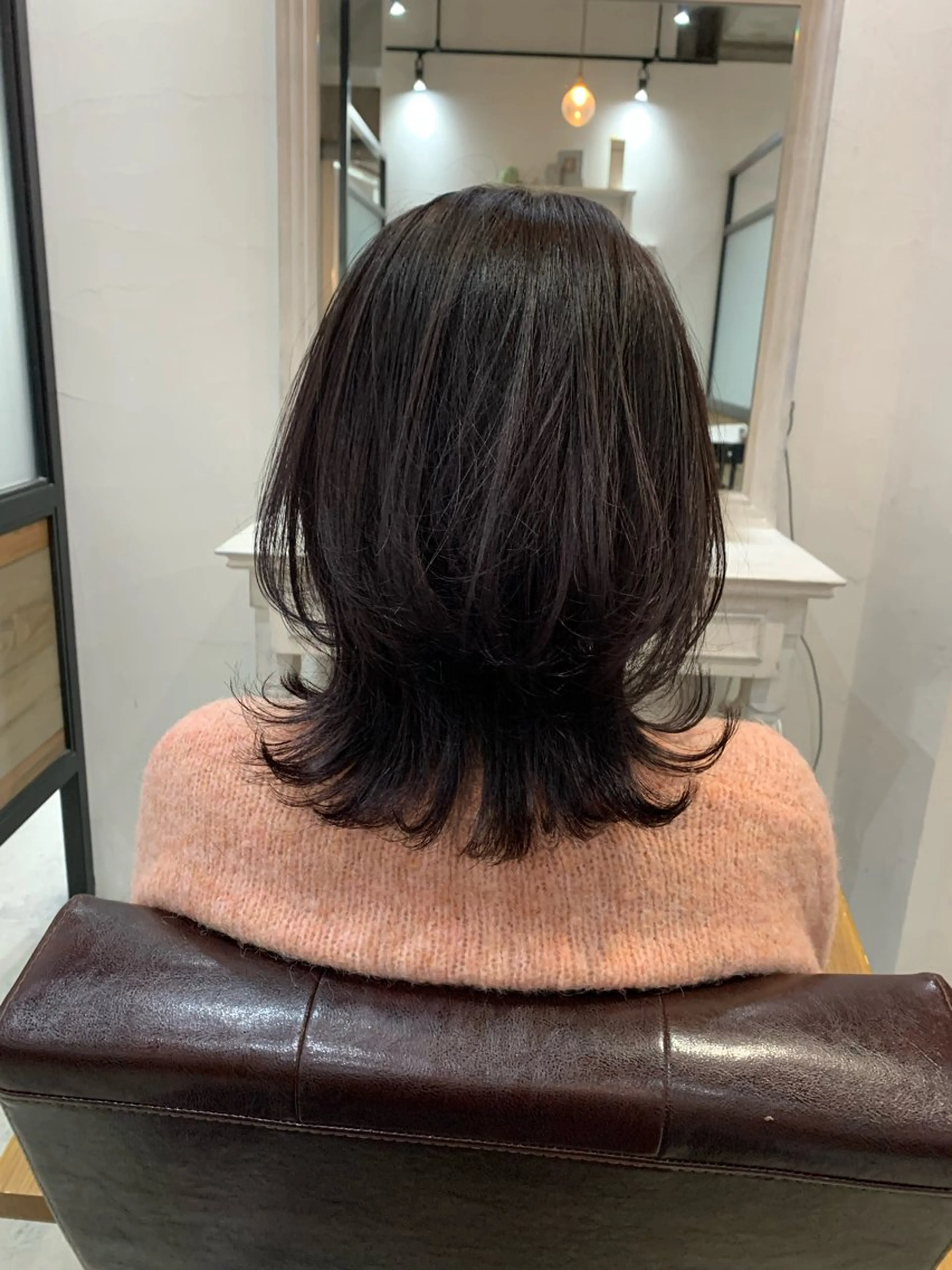 ミディアム カラー ヘアアレンジ カット ヘアカラー kei﹏ ﹏ ✄ zina博多のヘアスタイル