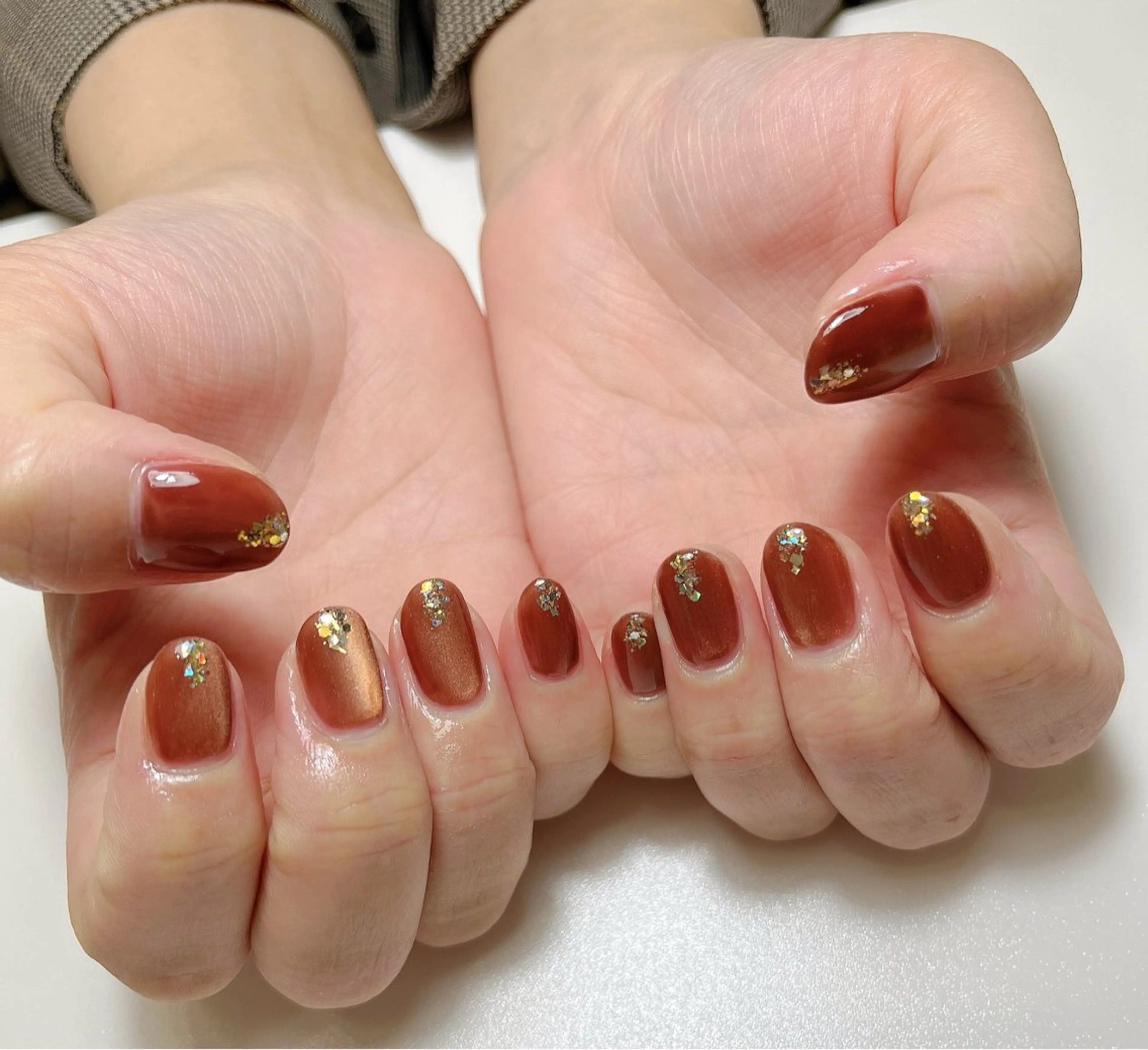 ネイル ラメ(グリッター) ハンドネイル nailsalon eplusのネイルデザイン