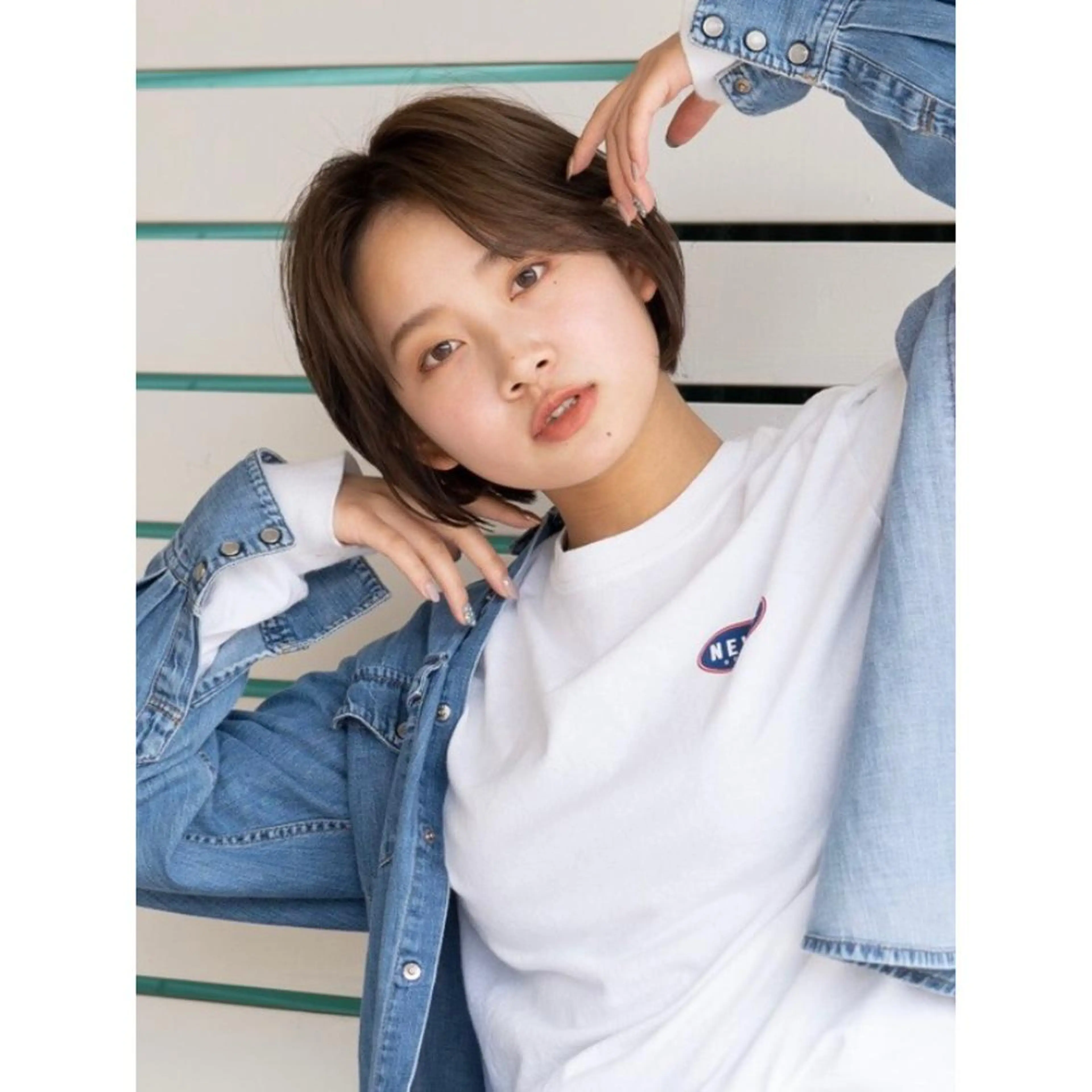 ショート re.share所属・茅ヶ崎/ショートボブ /ハイトーン/片野のヘアスタイル