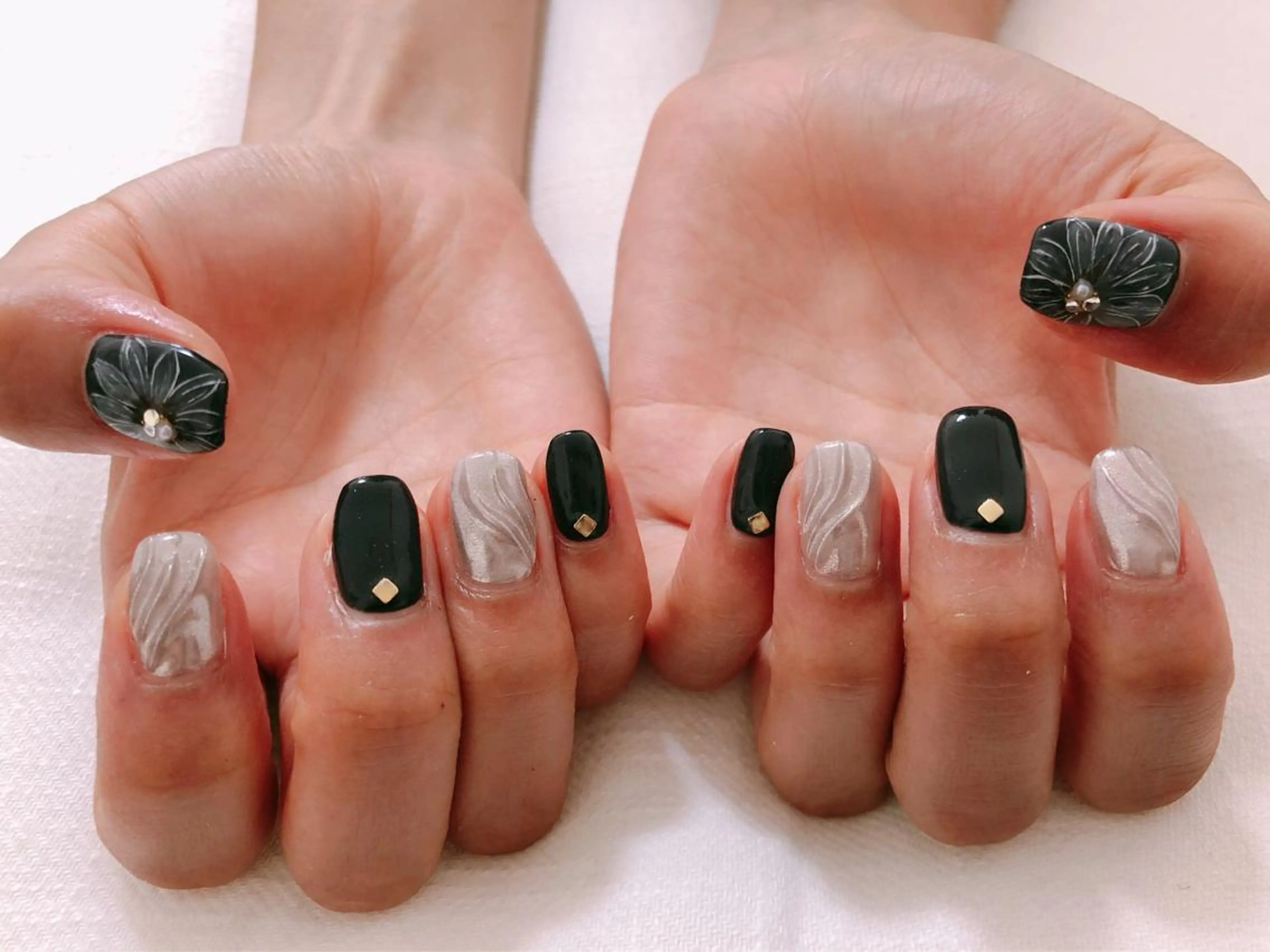ネイル フラワーネイル kiki nail 二子玉川のネイルデザイン