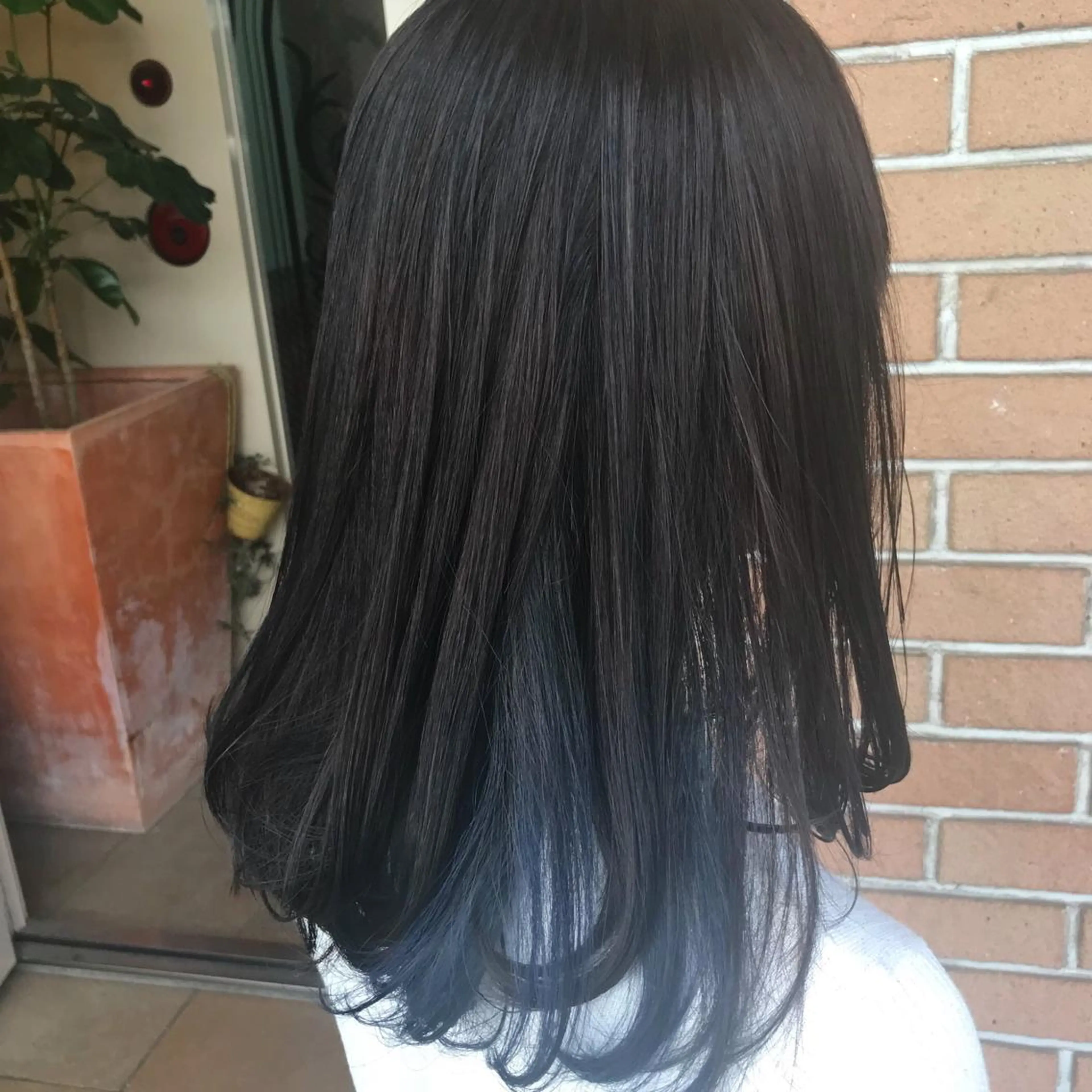 ミディアム カラー パーマ ヘアアレンジ メンズ キッズ ネイル マツエク・マツパ ブルーカラー ブルー サロンドミルク 原宿のヘアスタイル