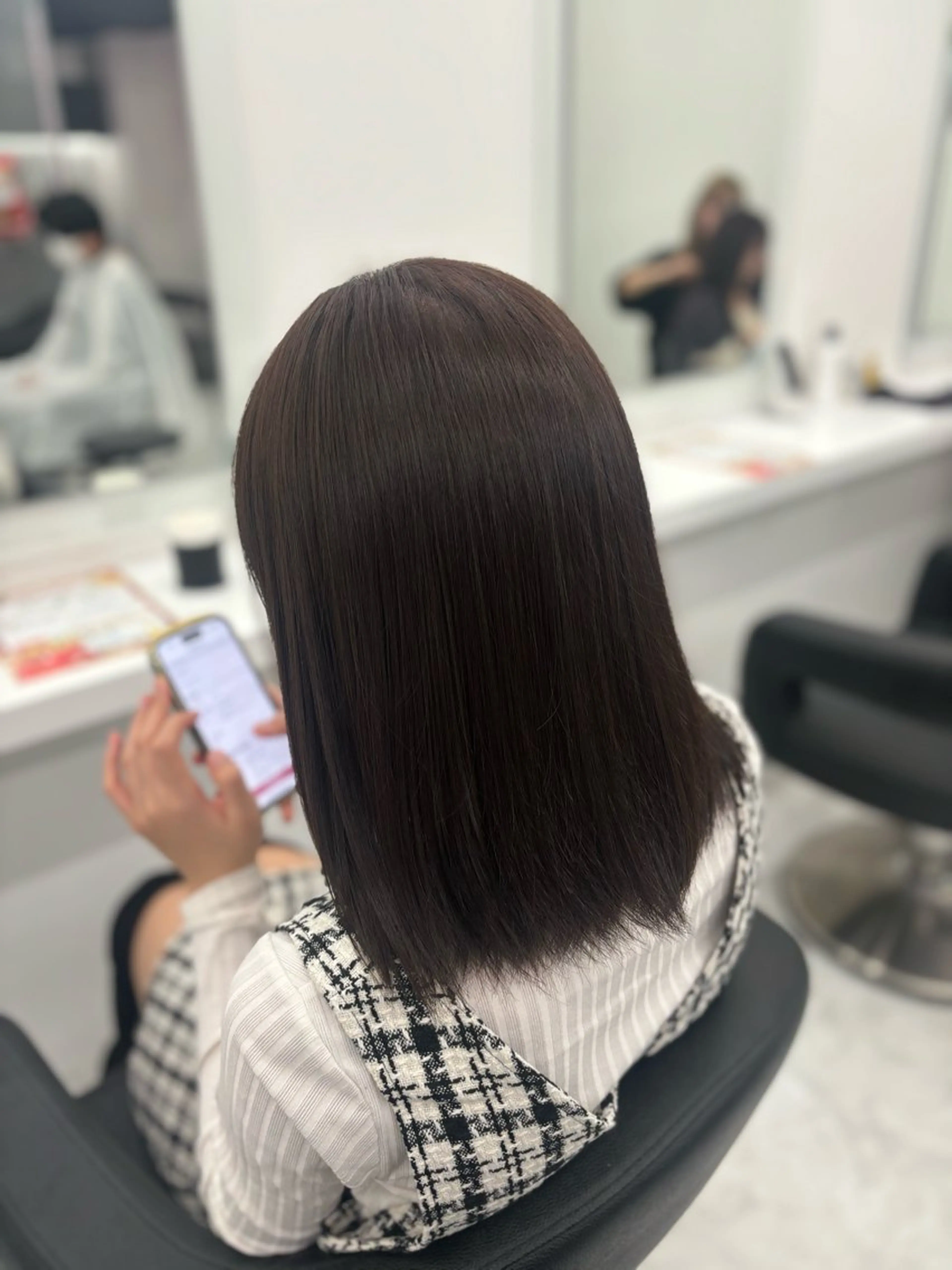 セミロング カラー ヘアカラー トリートメント 🤍レイヤー/顔周り 暖色hirari🤍のヘアスタイル