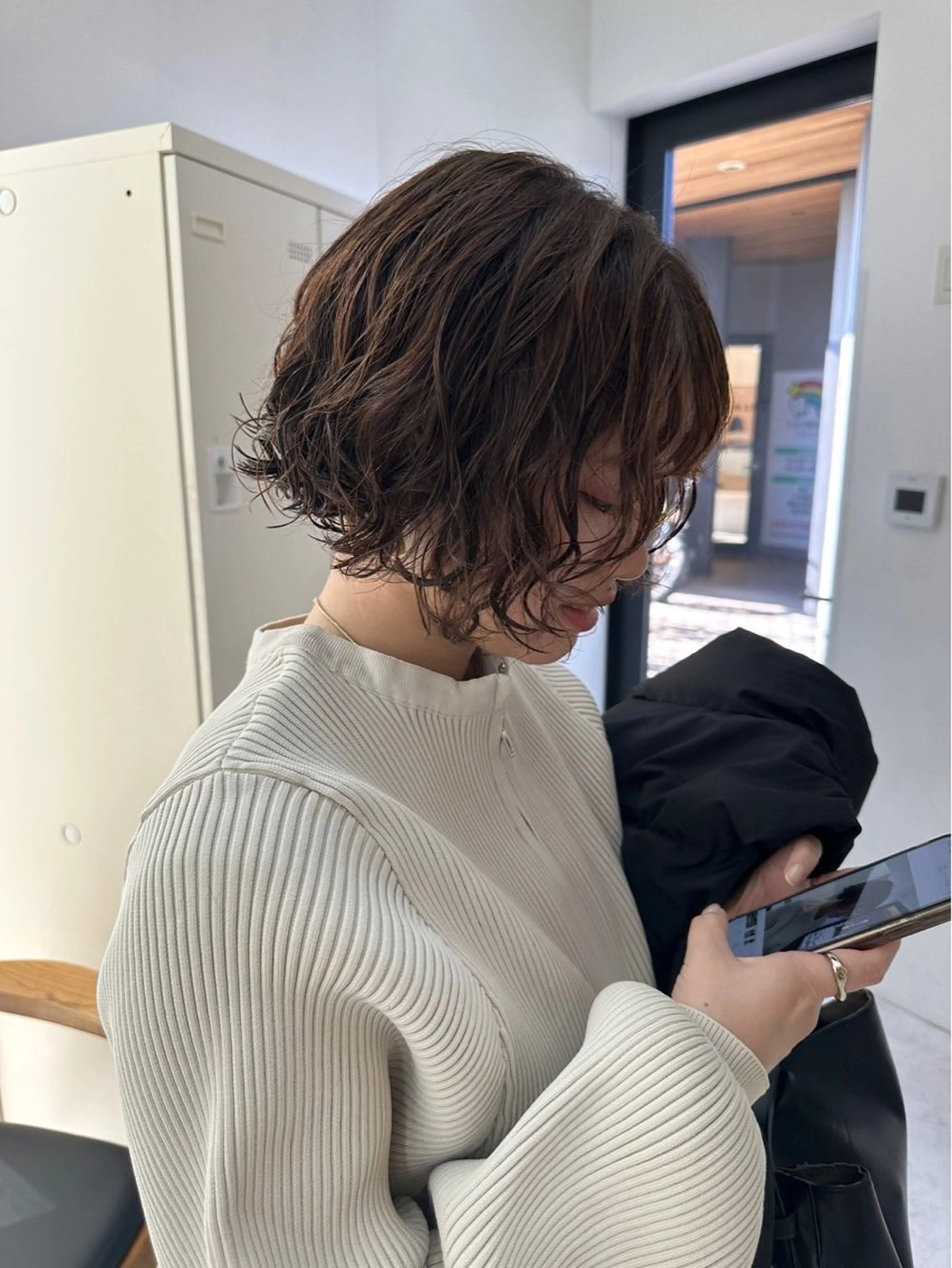 ミディアム パーマ デザイン/ブリーチ/ アヤミ🌟のヘアスタイル