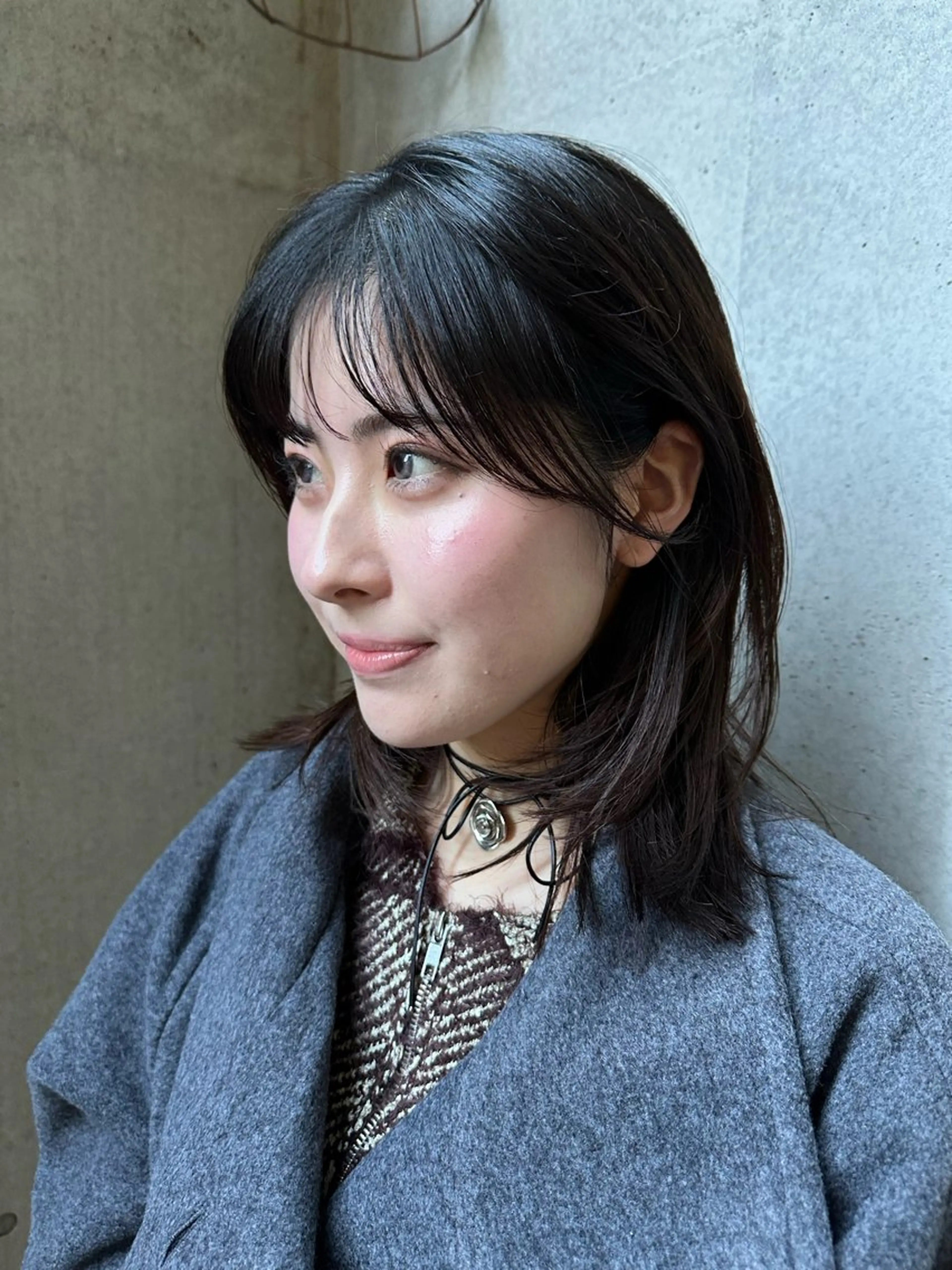 ミディアム カラー 似合わせカット /パーマ岡本淳平のヘアスタイル