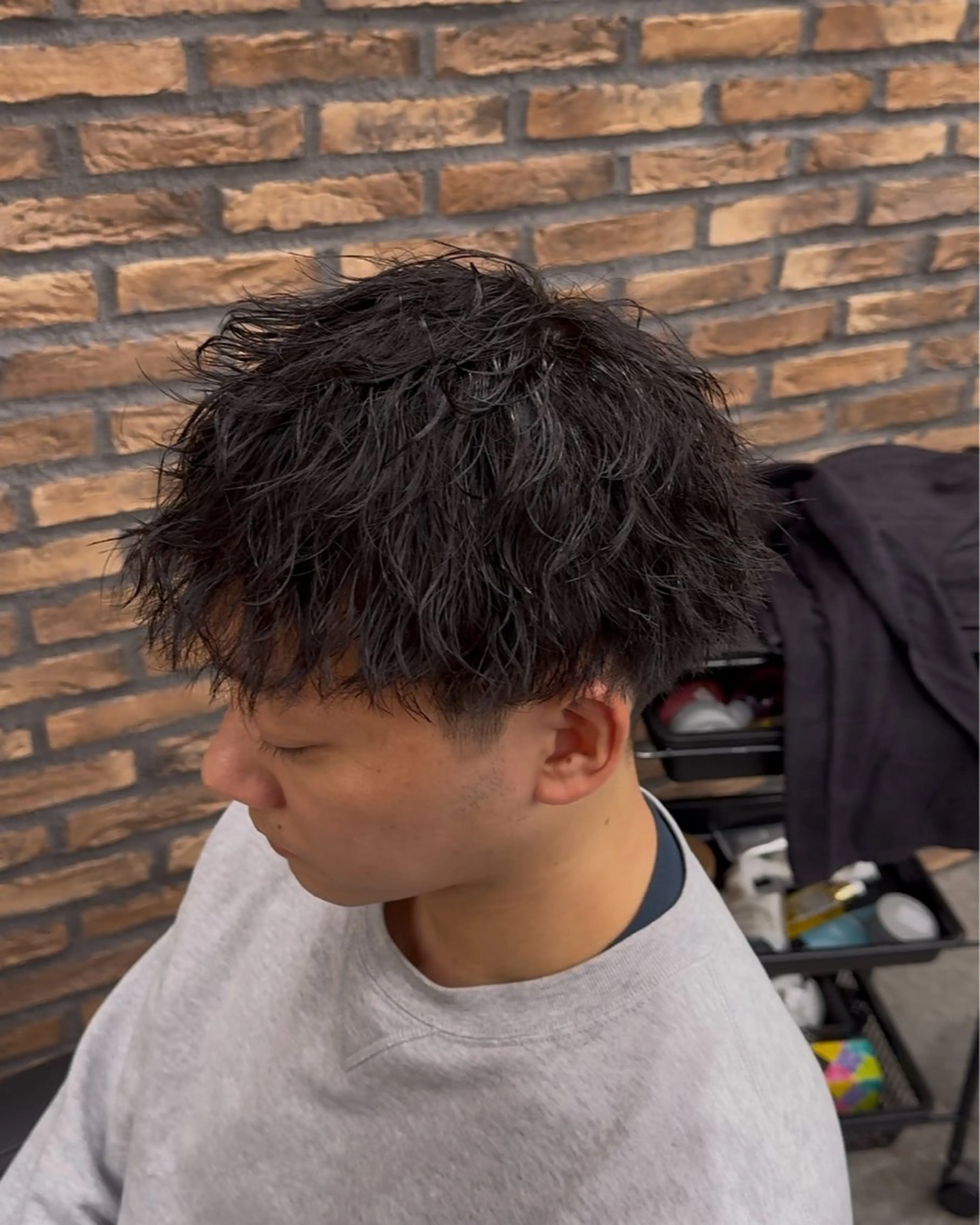 パーマ メンズ カット パーマ パーマ特化 まなるのヘアスタイル