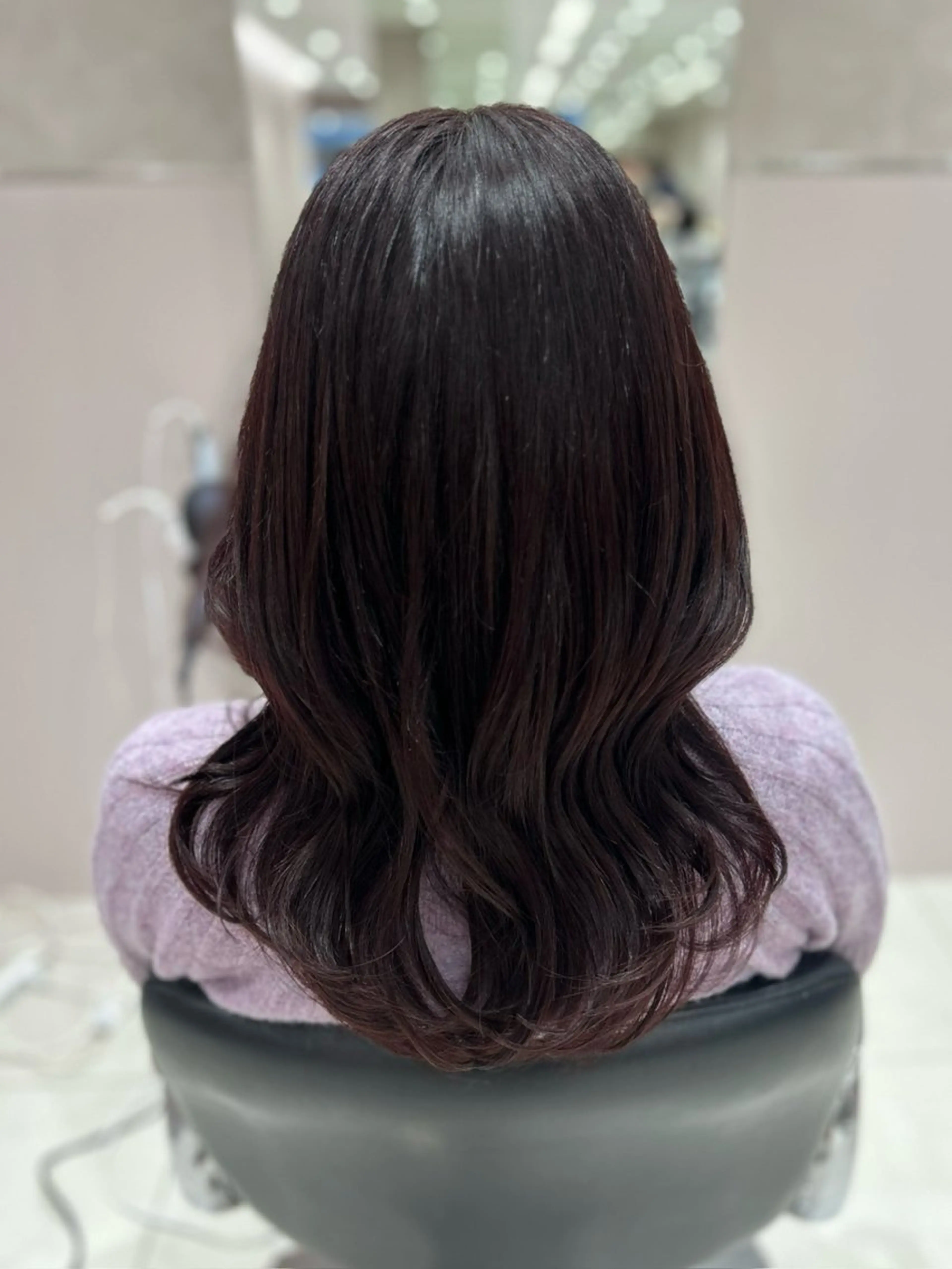 セミロング カラー ベージュカラー ピンクカラー ピンクベージュ ヘアカラー トリートメント 髙木美緒🌿 レイヤー/アレンジのヘアスタイル
