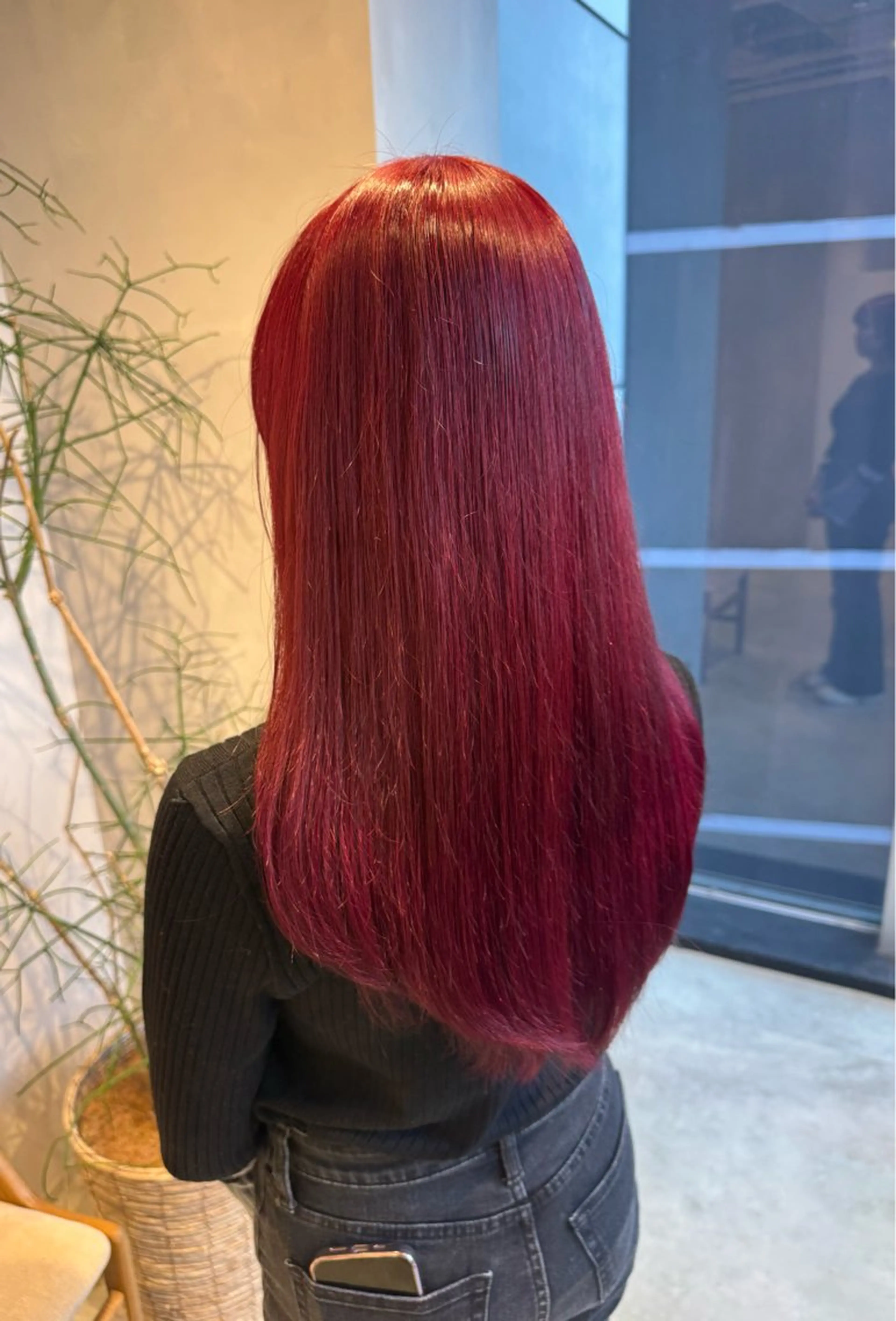 カラー ブリーチ イルミナカラー ブリーチなしカラー レッドカラー ヘアカラー トリートメント 透明感カラー✨艶髪 制作🌱山根あゆみのヘアスタイル