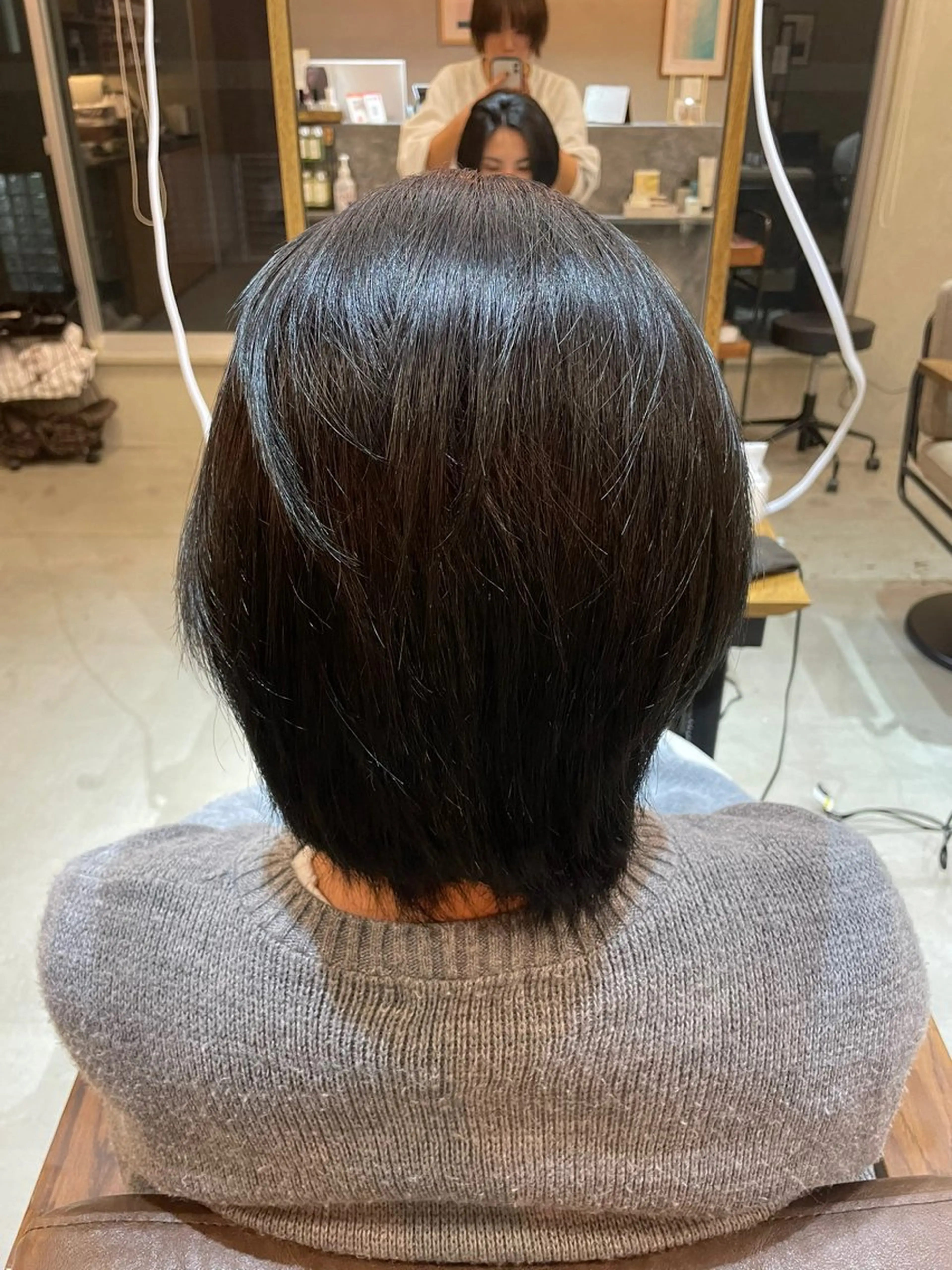 ショート カラー メンズ 黒髪 Hair ruup Rell所属・デザインカラー/スパ 竹西 成美のヘアスタイル