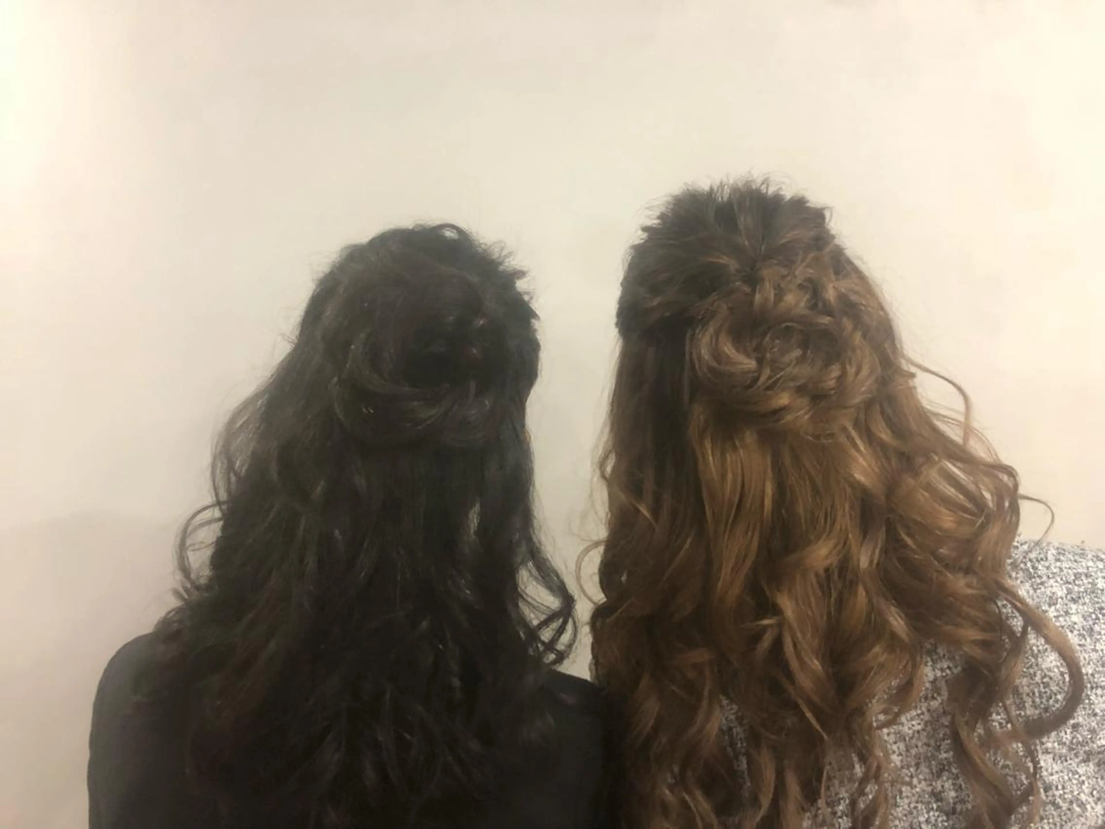 ヘアアレンジ ハーフアップ alpha. カラーエクステ下妻のヘアスタイル