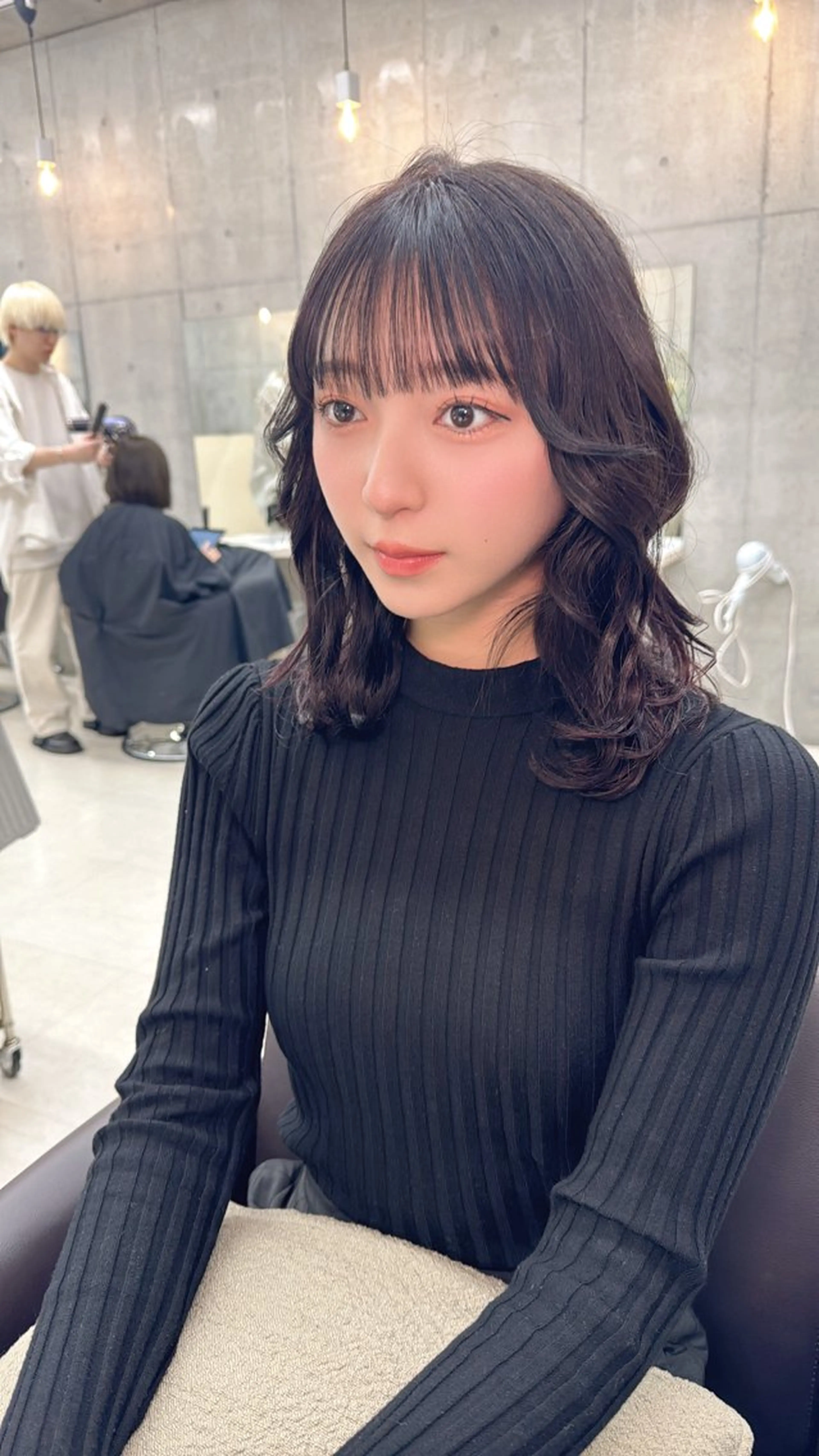 ミディアム うる艶ヘア♡韓国好き 透明感　shotaのヘアスタイル