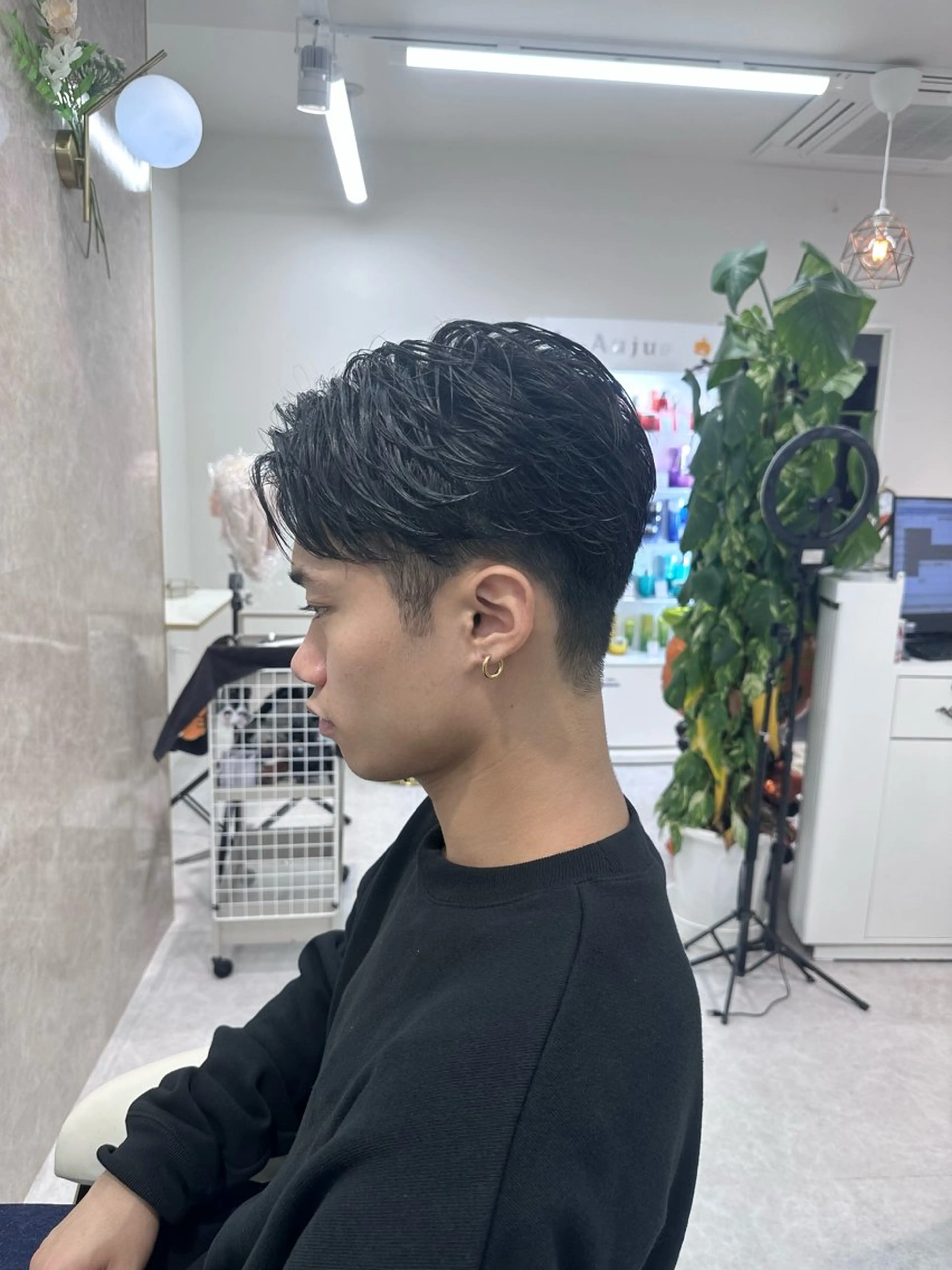 メンズ ピンク職人 秋カラーRIKU🎈のヘアスタイル