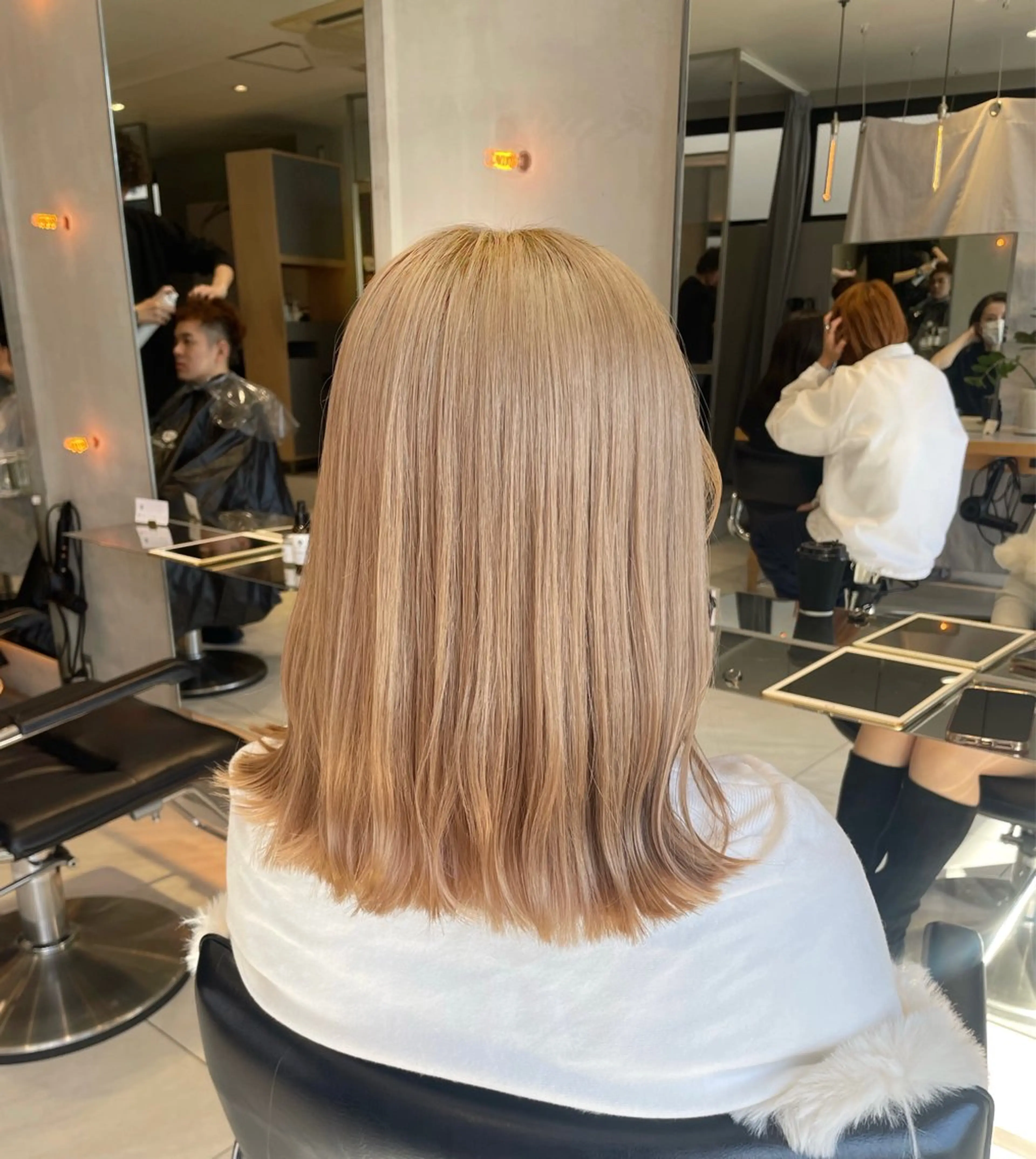 ミディアム カラー ヘアアレンジ 艶髪/レイヤーカット 🐣misakiのヘアスタイル