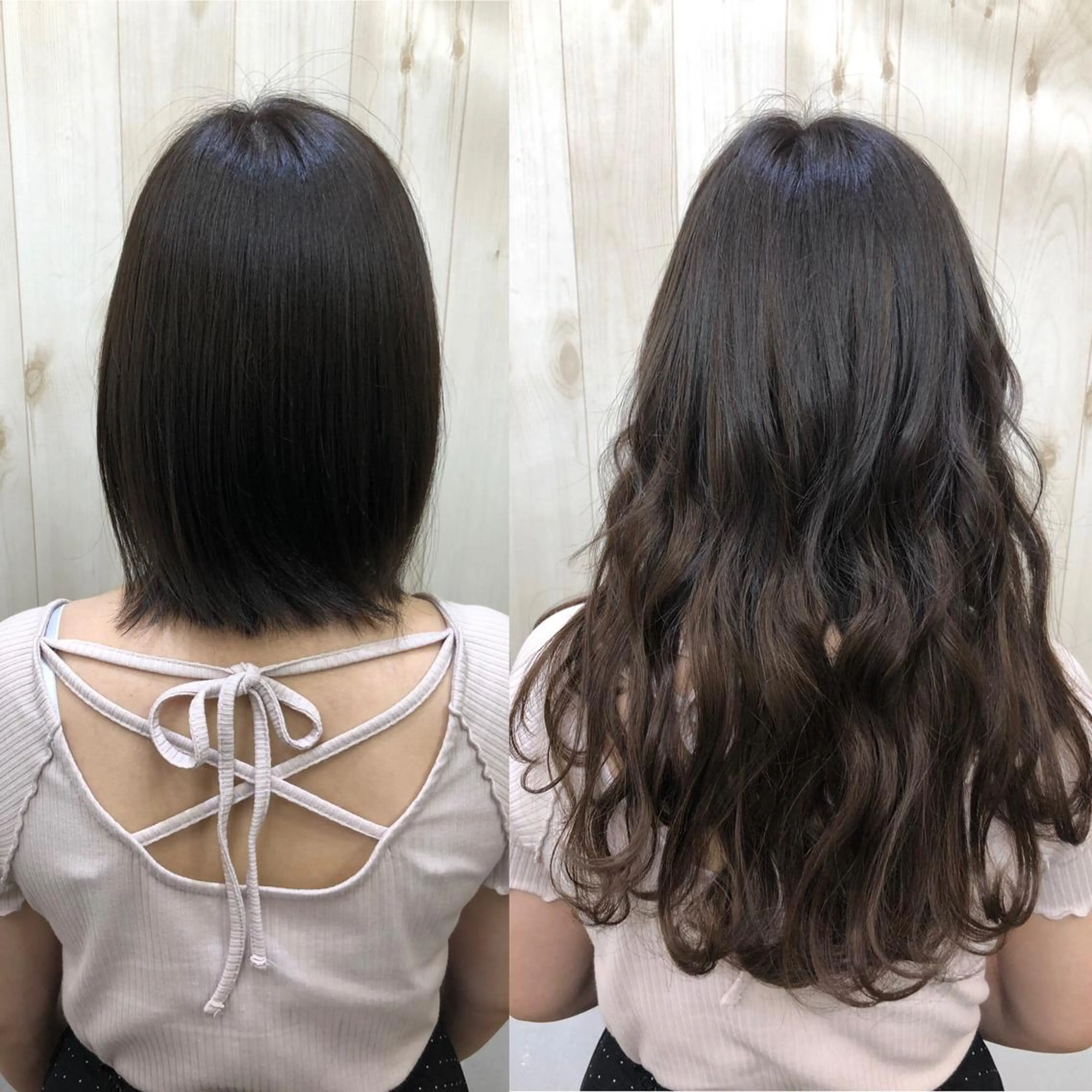 ロング ボブ エクステ ヘアカラー エクステ FERNA池袋所属・マンツーマン施術✂︎ 金田尚久🎨のヘアスタイル