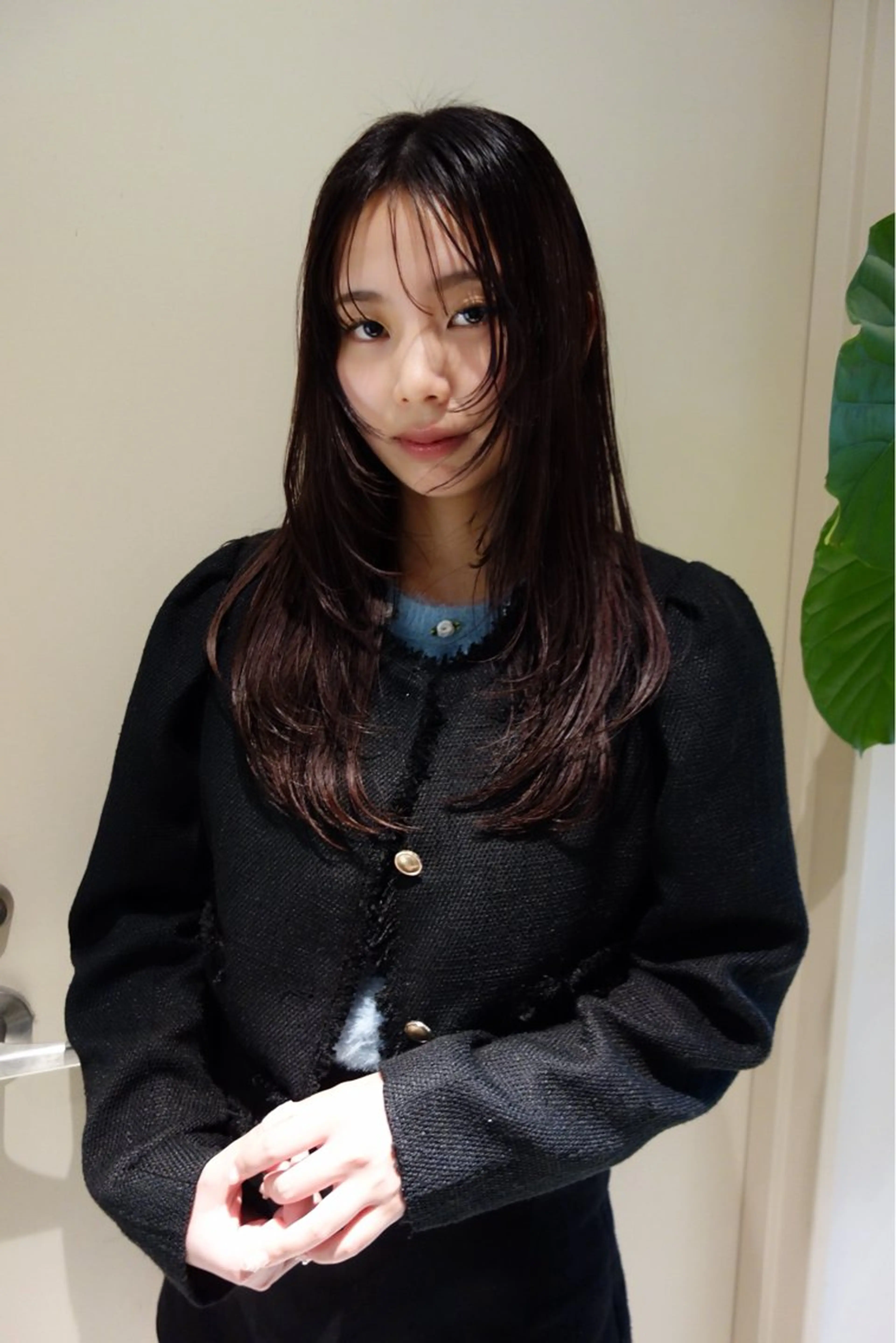 ロング 及川 遥のヘアスタイル