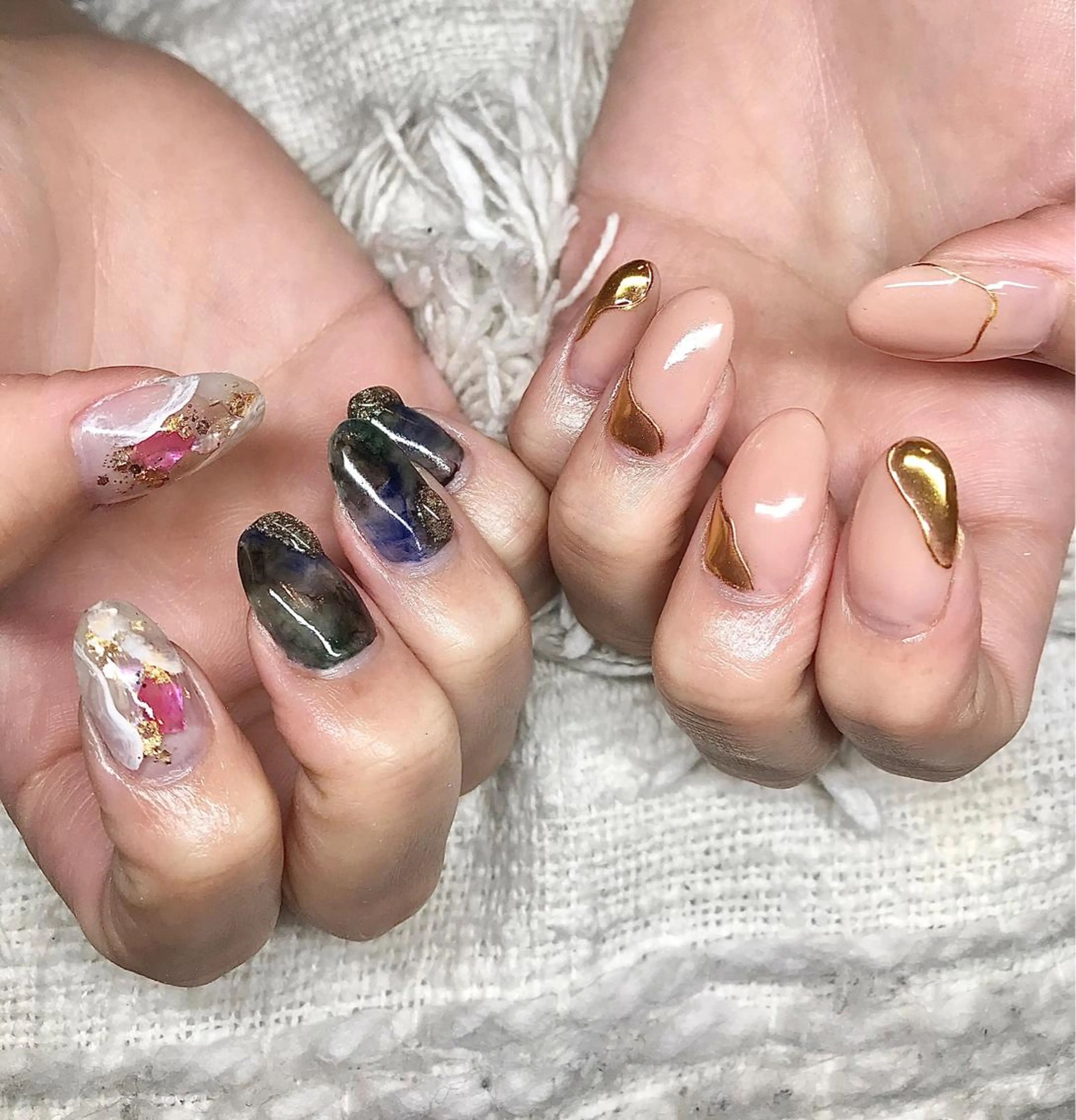 セミロング カラー パーマ ヘアアレンジ ネイル マツエク・マツパ nail&eye Aoのマツエク・マツパデザイン