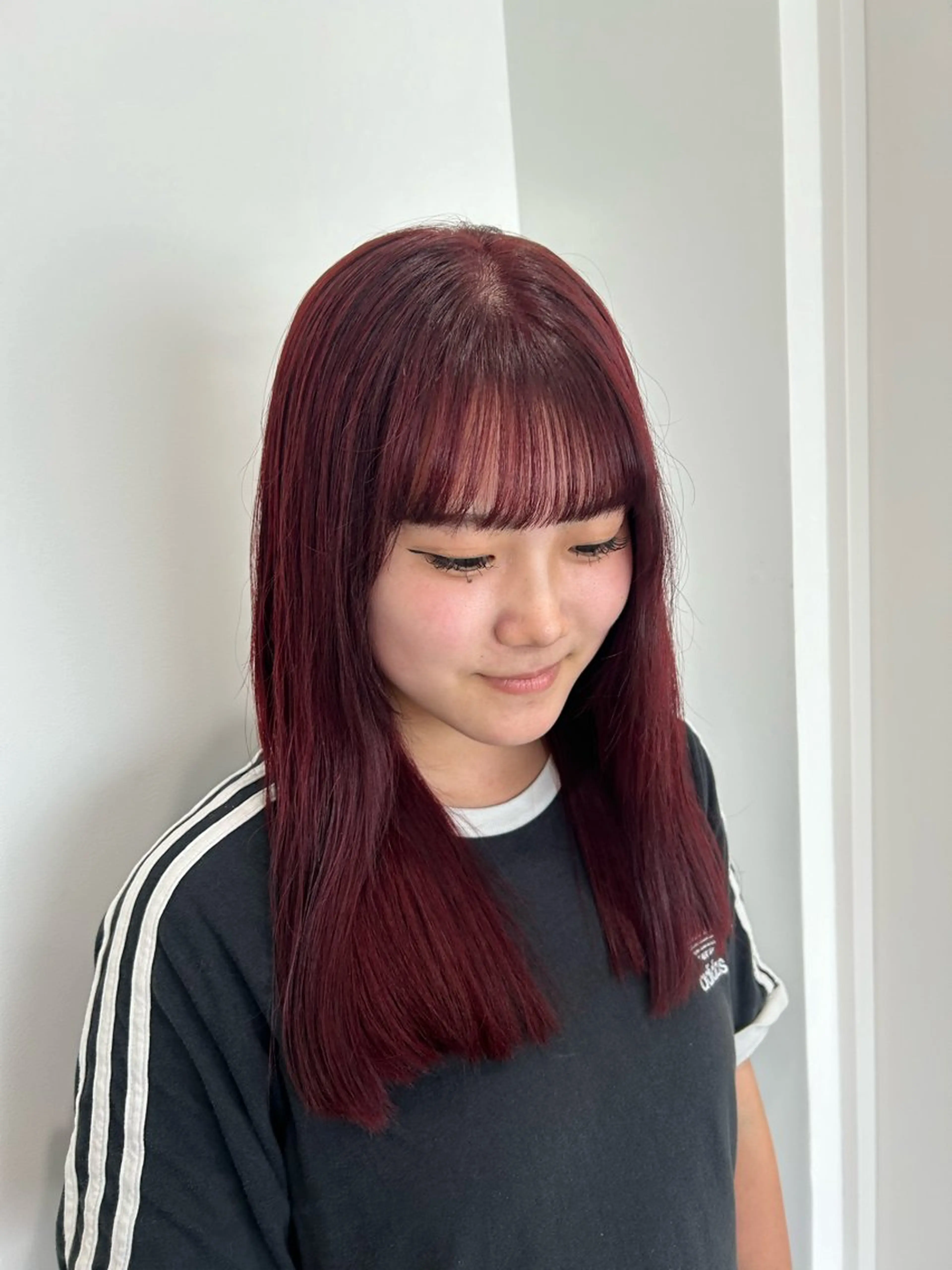 セミロング カラー 愛結 暖色カラー🎀🩰のヘアスタイル