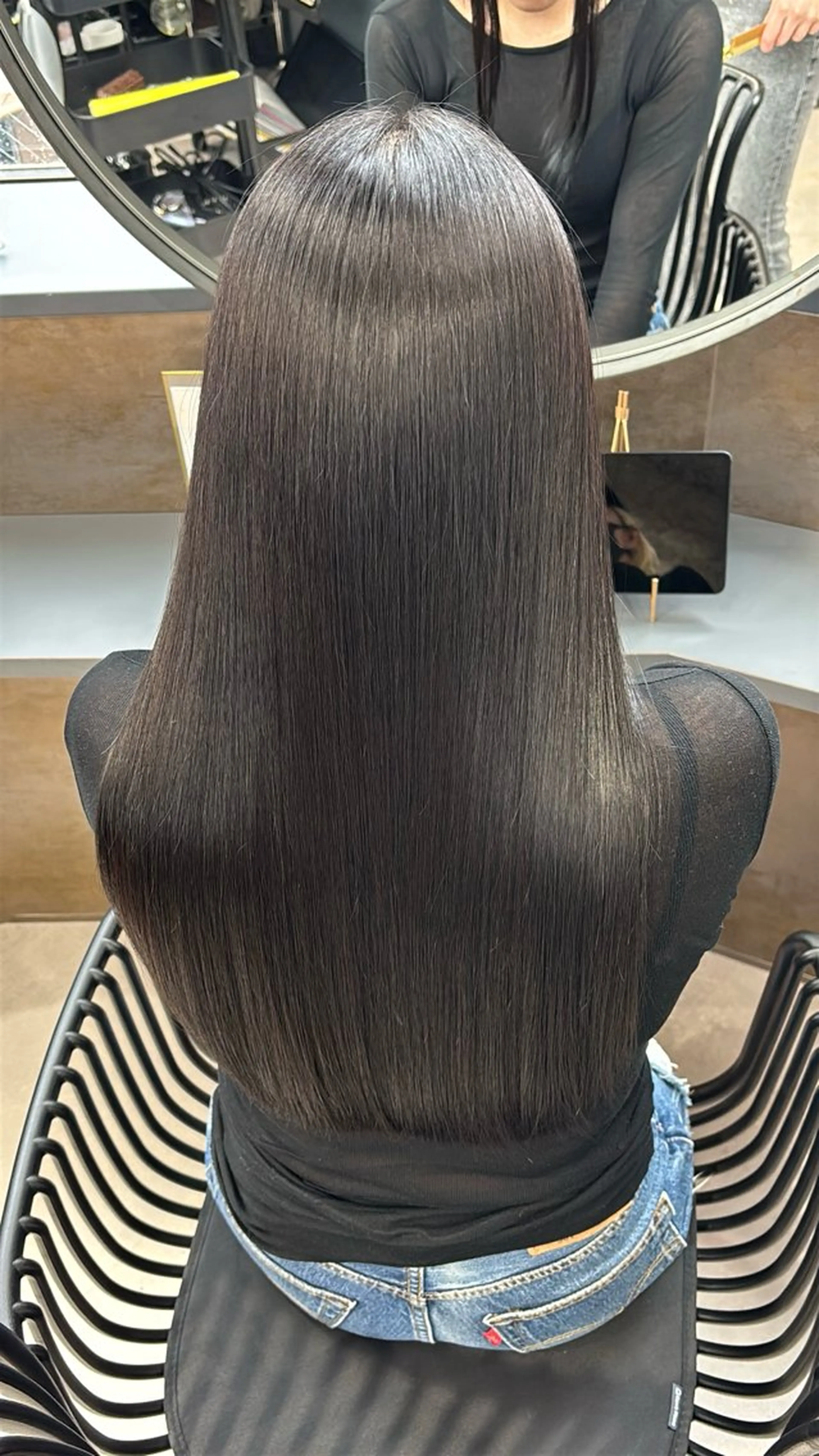 ロング カット 縮毛矯正 トリートメント レイヤー/髪質改善 SAKIのヘアスタイル