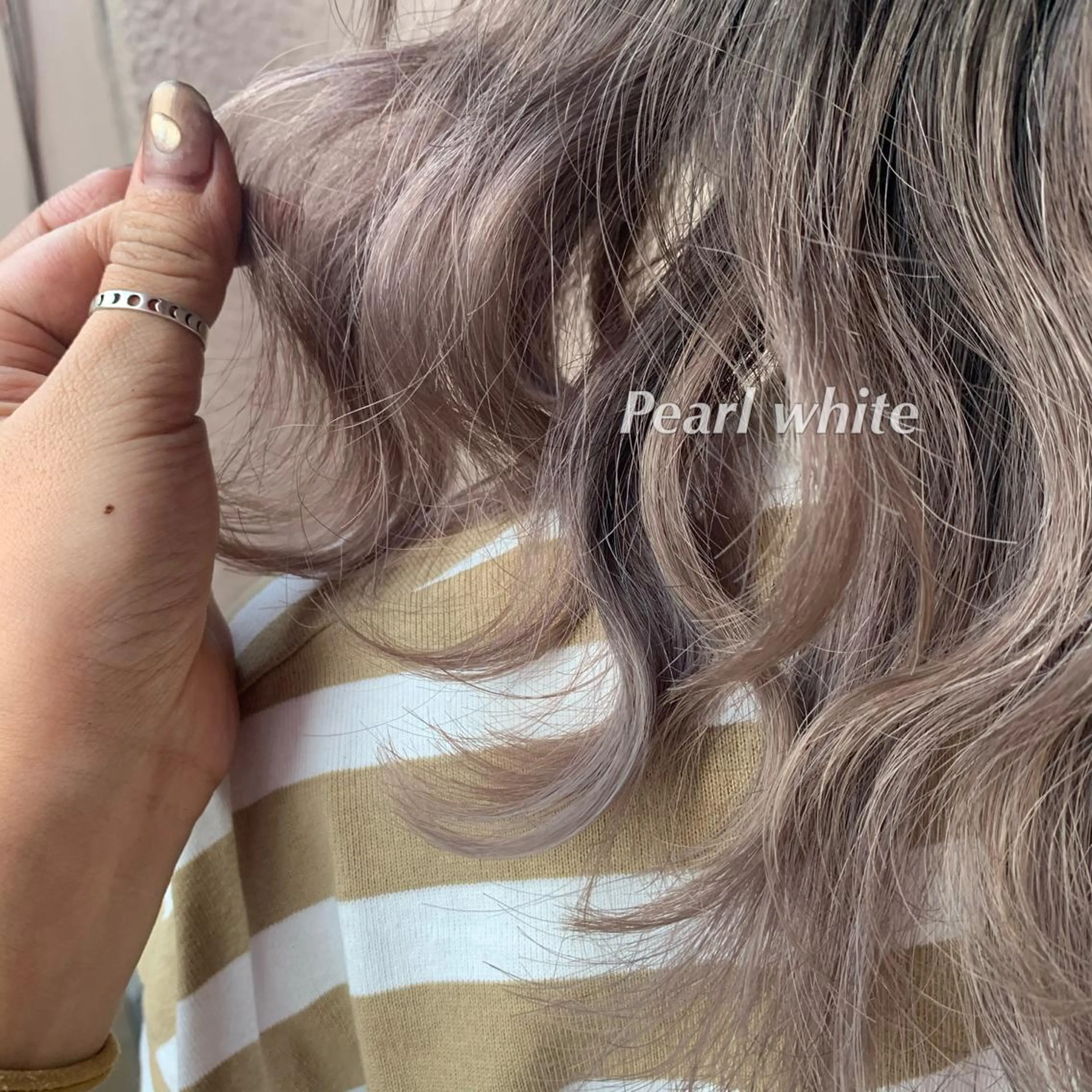 セミロング カラー ヘアアレンジ 代表🎀 ふわモテ愛 され髪🩷yumiのヘアスタイル