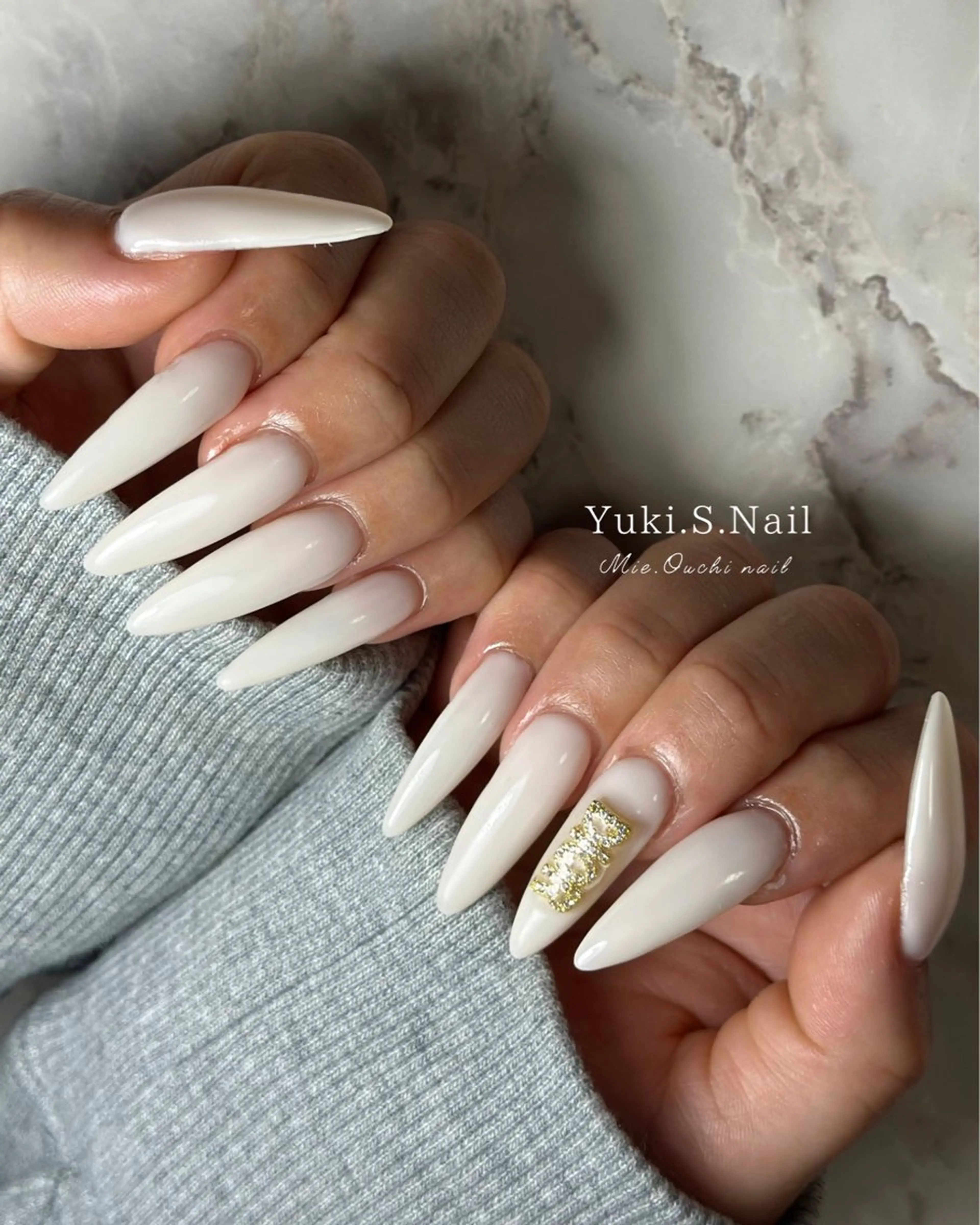 ロング ハンドネイル Yuki S.Nailのネイルデザイン