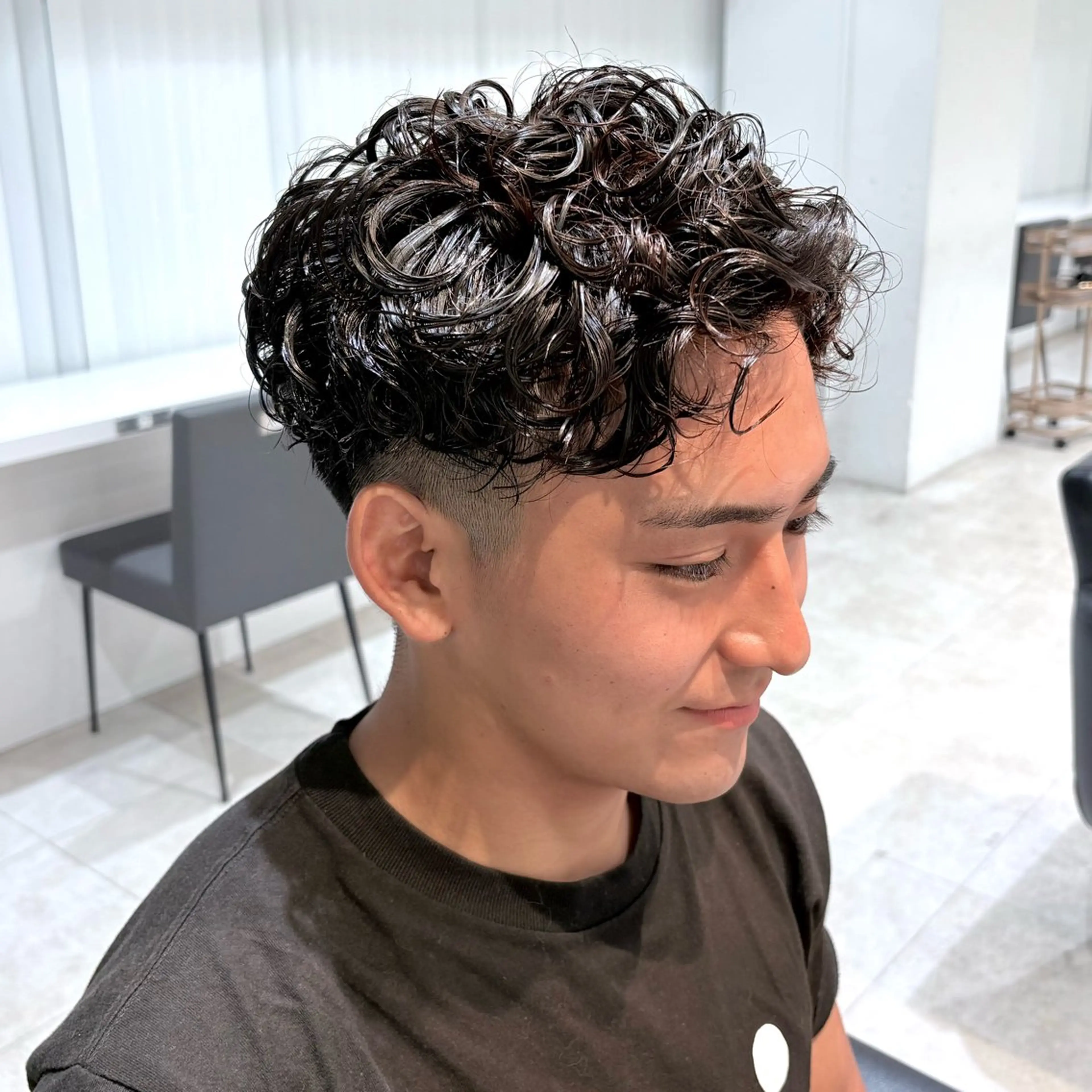 men'sカット➕襟足ダウンパーマ🎸✨の写真