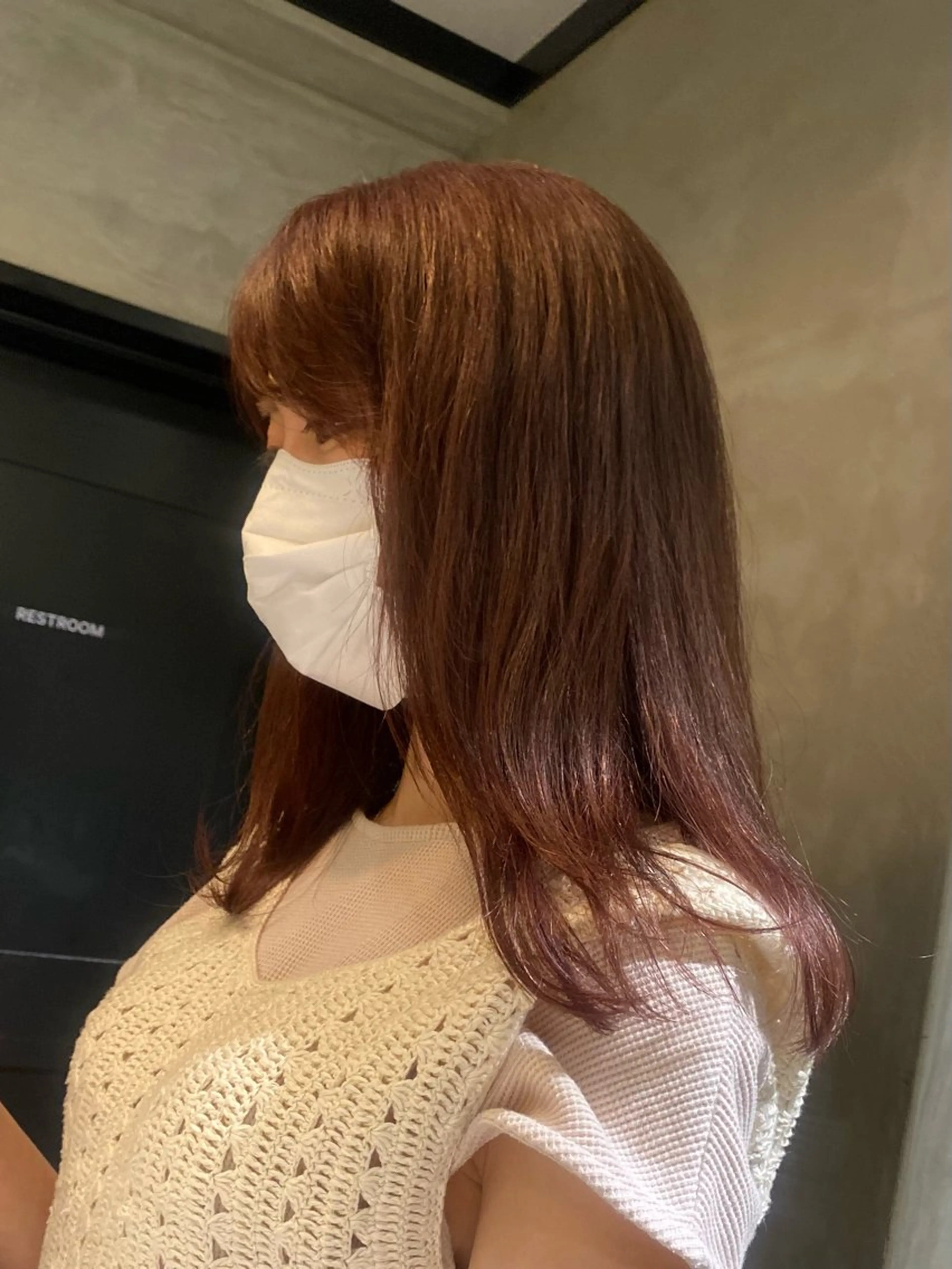 セミロング カラー ヘアカラー トリートメント デザインカラー❤︎ イシイレイのヘアスタイル