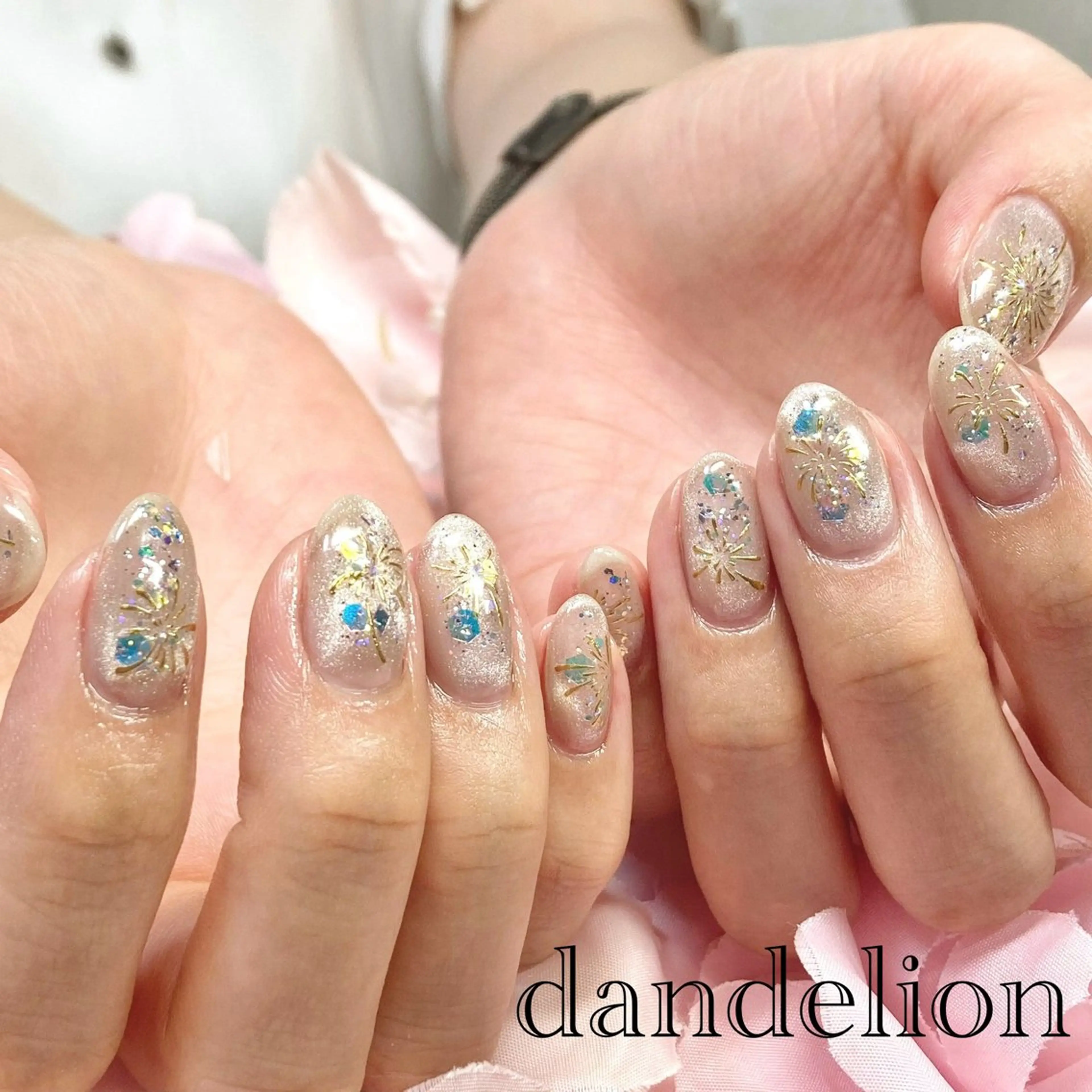 ネイル ハンドネイル ハンドケア dandelion ダンデライオンのネイルデザイン