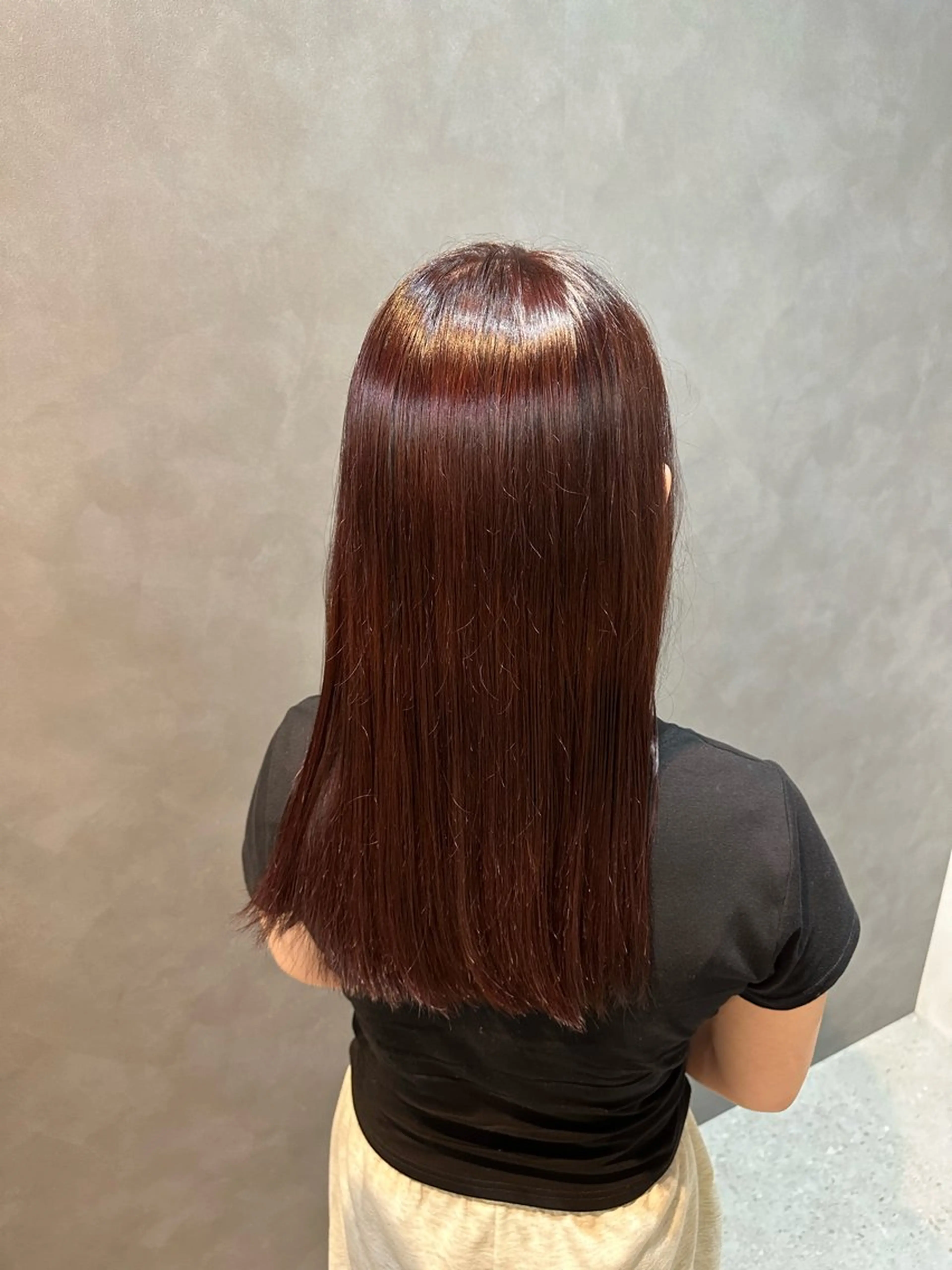セミロング カラー ラベンダーカラー ピンクカラー ピンクラベンダー メンズモデル募集中 <石川愛莉>のヘアスタイル