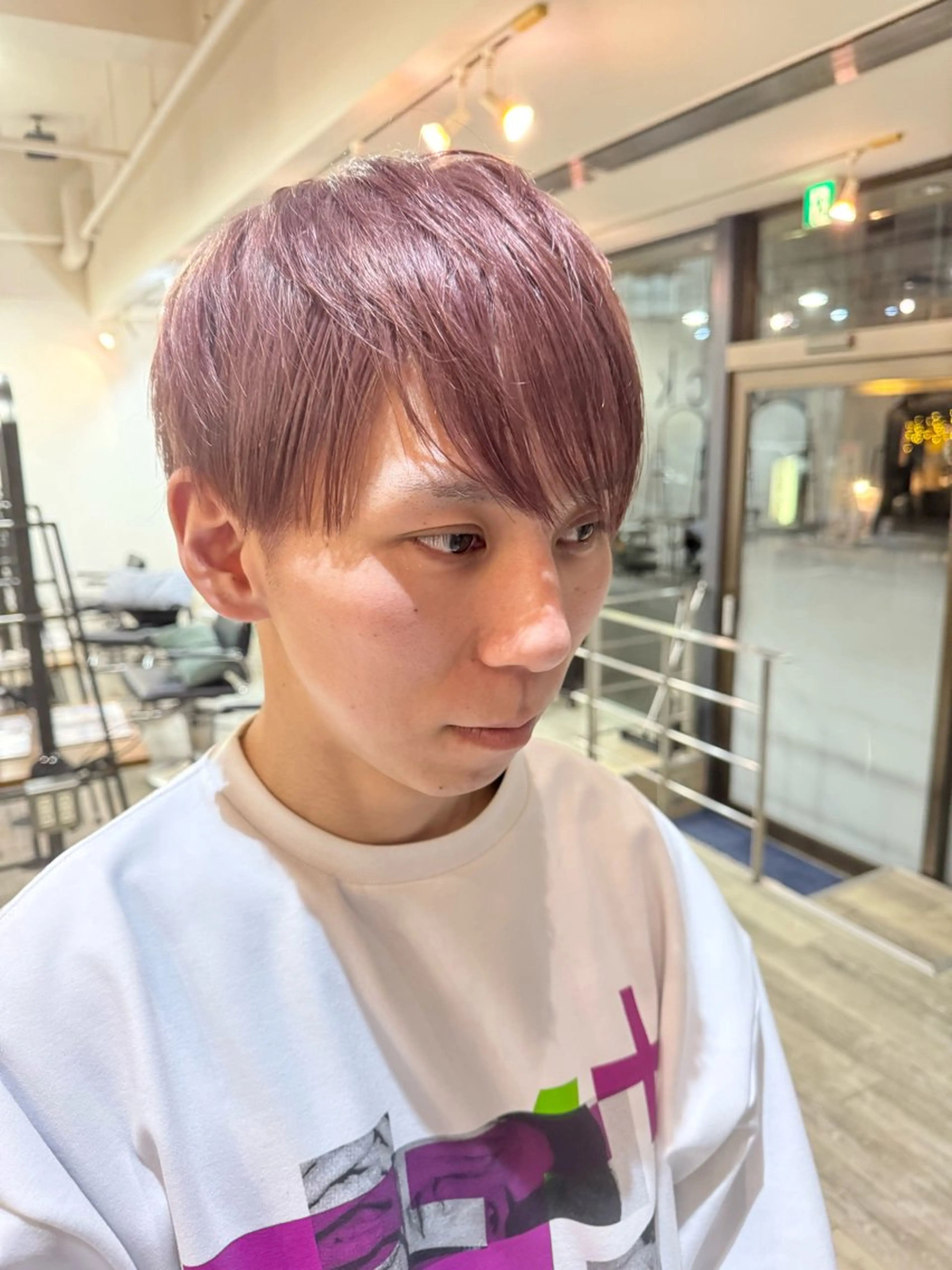 メンズ カット ヘアカラー 米元 春奈のヘアスタイル