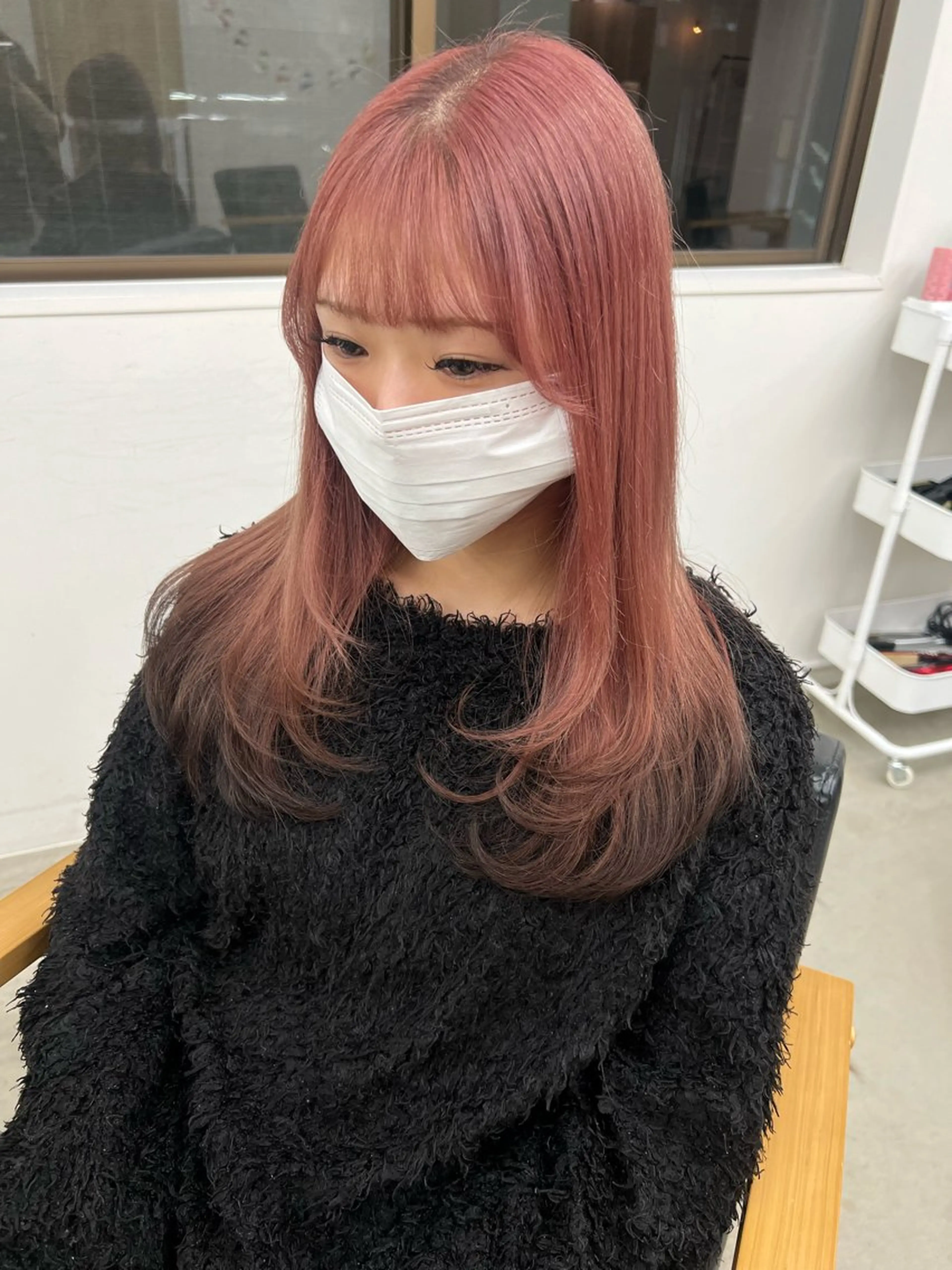 ロング レイヤーカット ヘアカラー vince. moekoのヘアスタイル