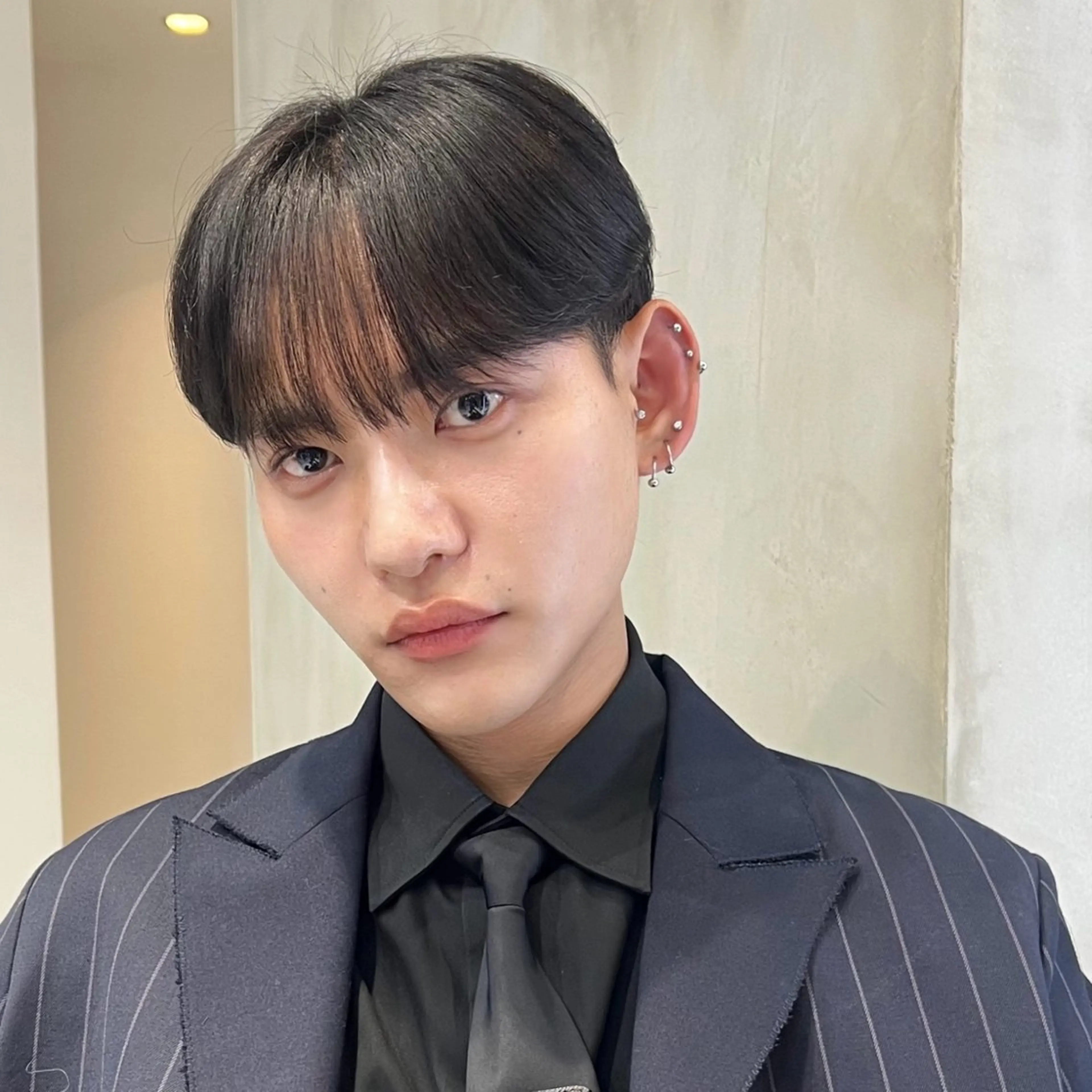 パーマ メンズ カット パーマ 岡田大志🇰🇷 中/韓メンズヘアのヘアスタイル