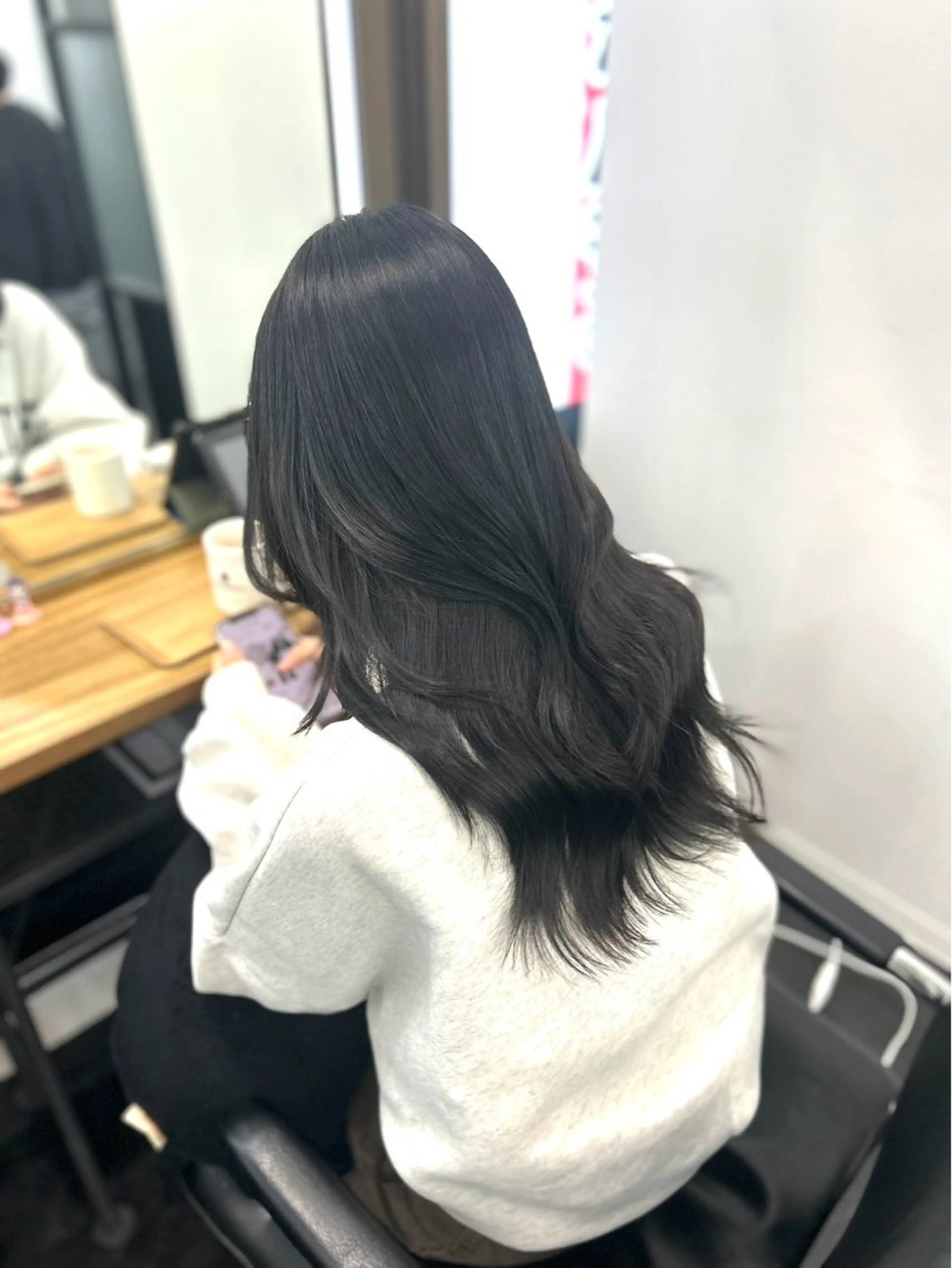 ☘️赤みを消したい方へ赤みオフの定番☘️ブルーブラック・オリーブ系カラー💙💚 ＋1step trの写真