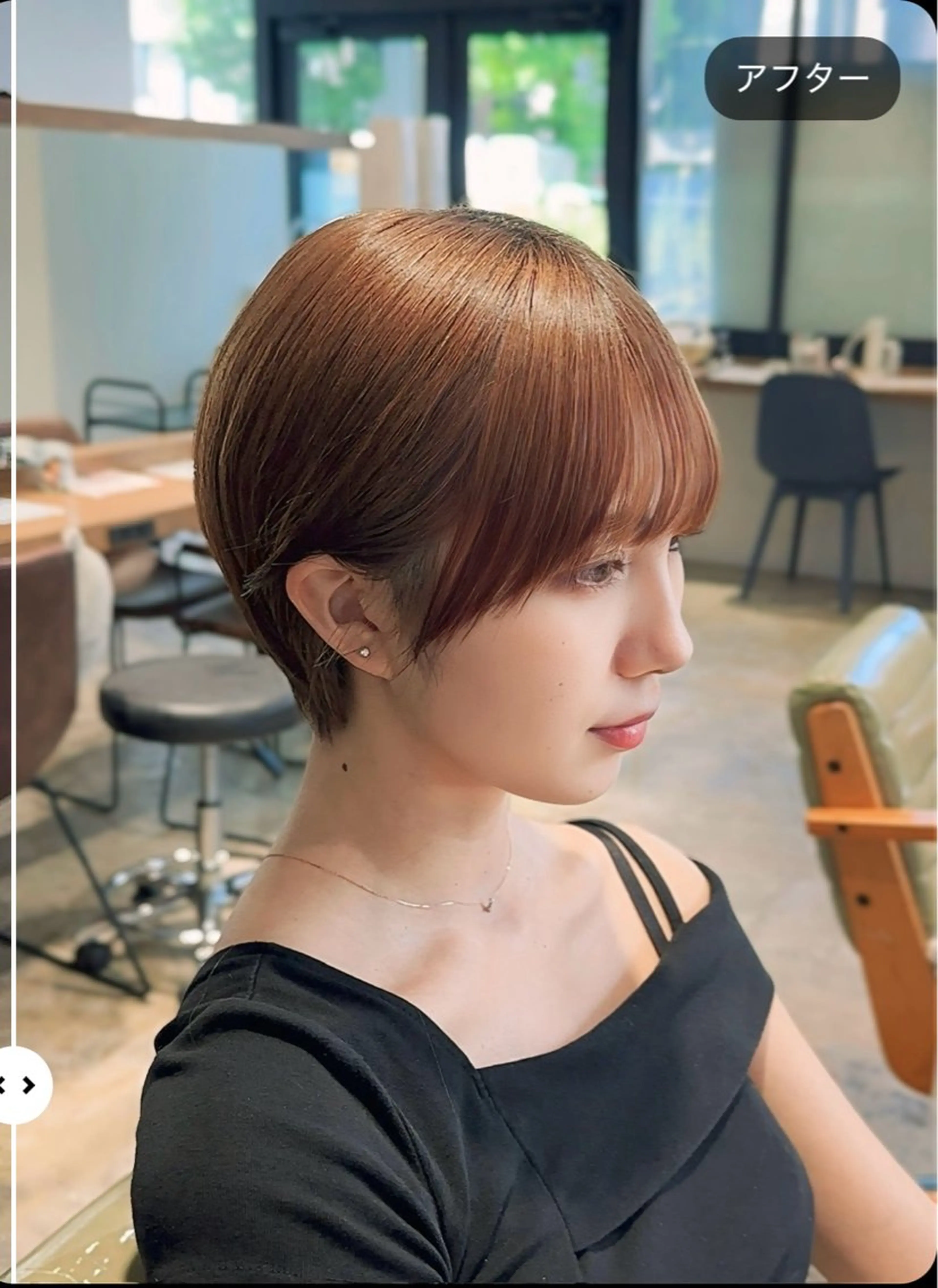 ショート カット ヘアカラー トリートメント ✨圧倒的満足度◎ 小顔美人ショート✨佃のヘアスタイル