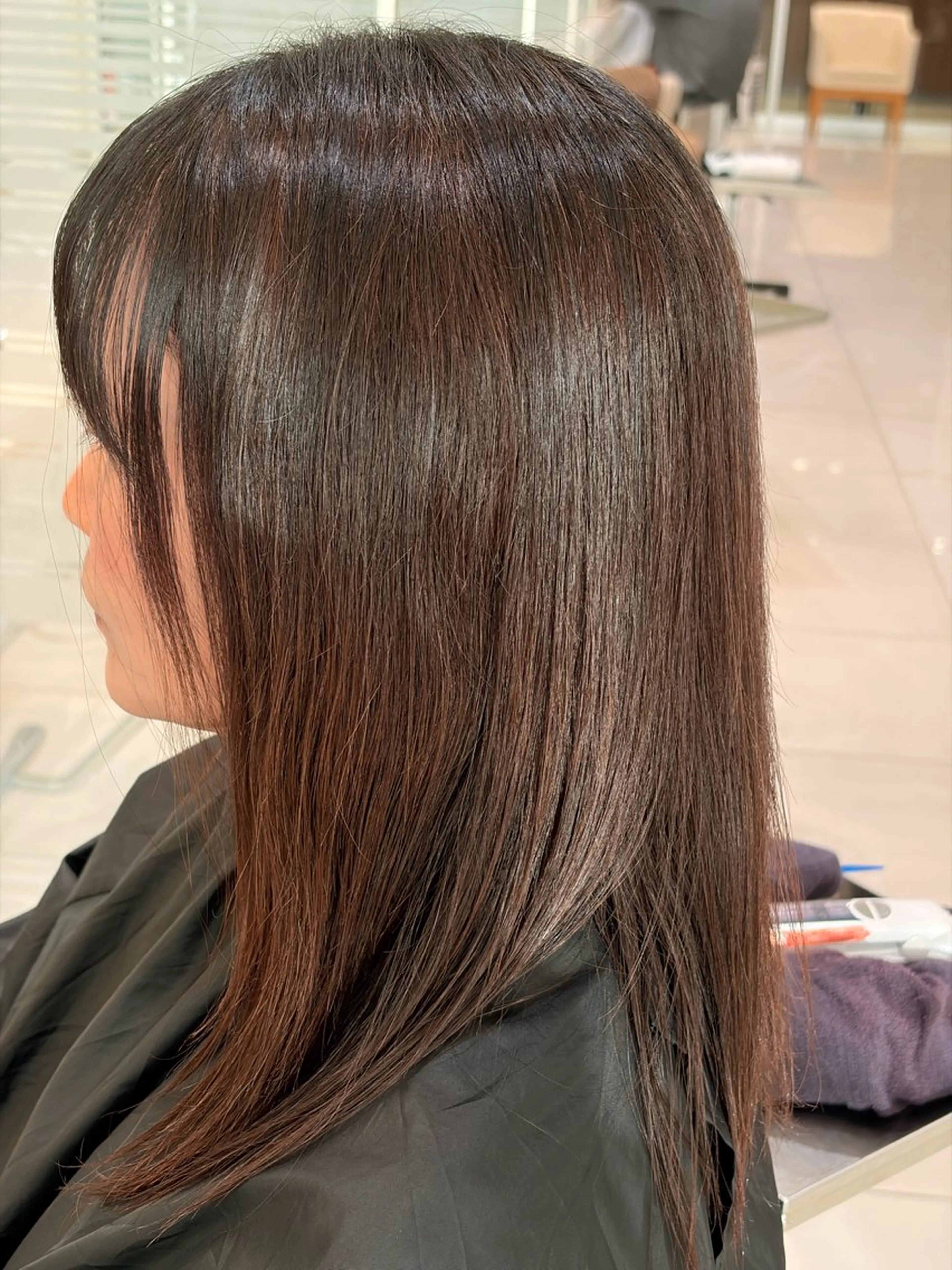 ロング カラー ブラウンカラー ダークブラウン ヘアカラー トリートメント ヘッドスパ 透明感/艶感カラー✨ 西澤駿のヘアスタイル