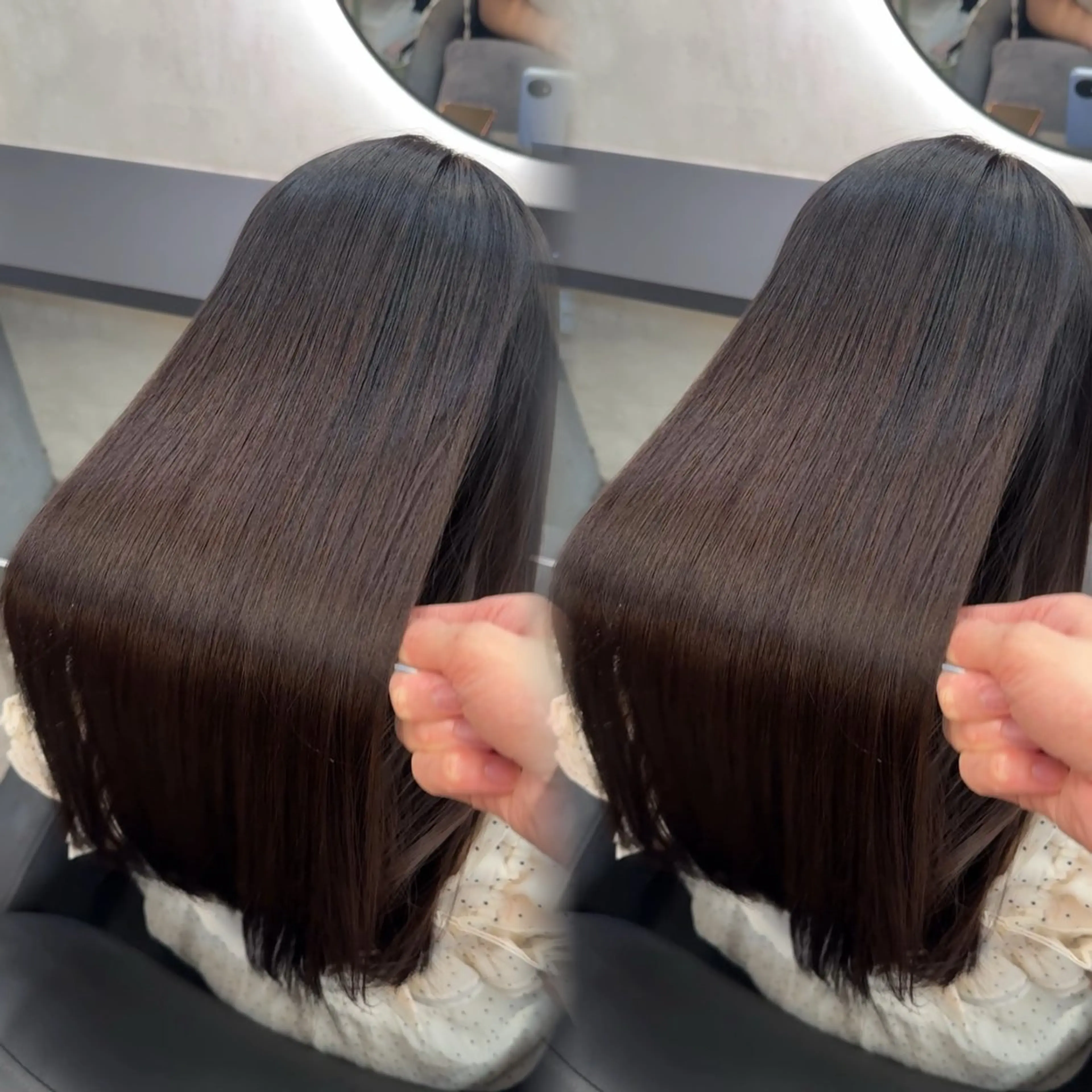 ロング ヘアアレンジ カット 縮毛矯正 トリートメント 新宿 /髪質改善 ヒュウガのヘアスタイル