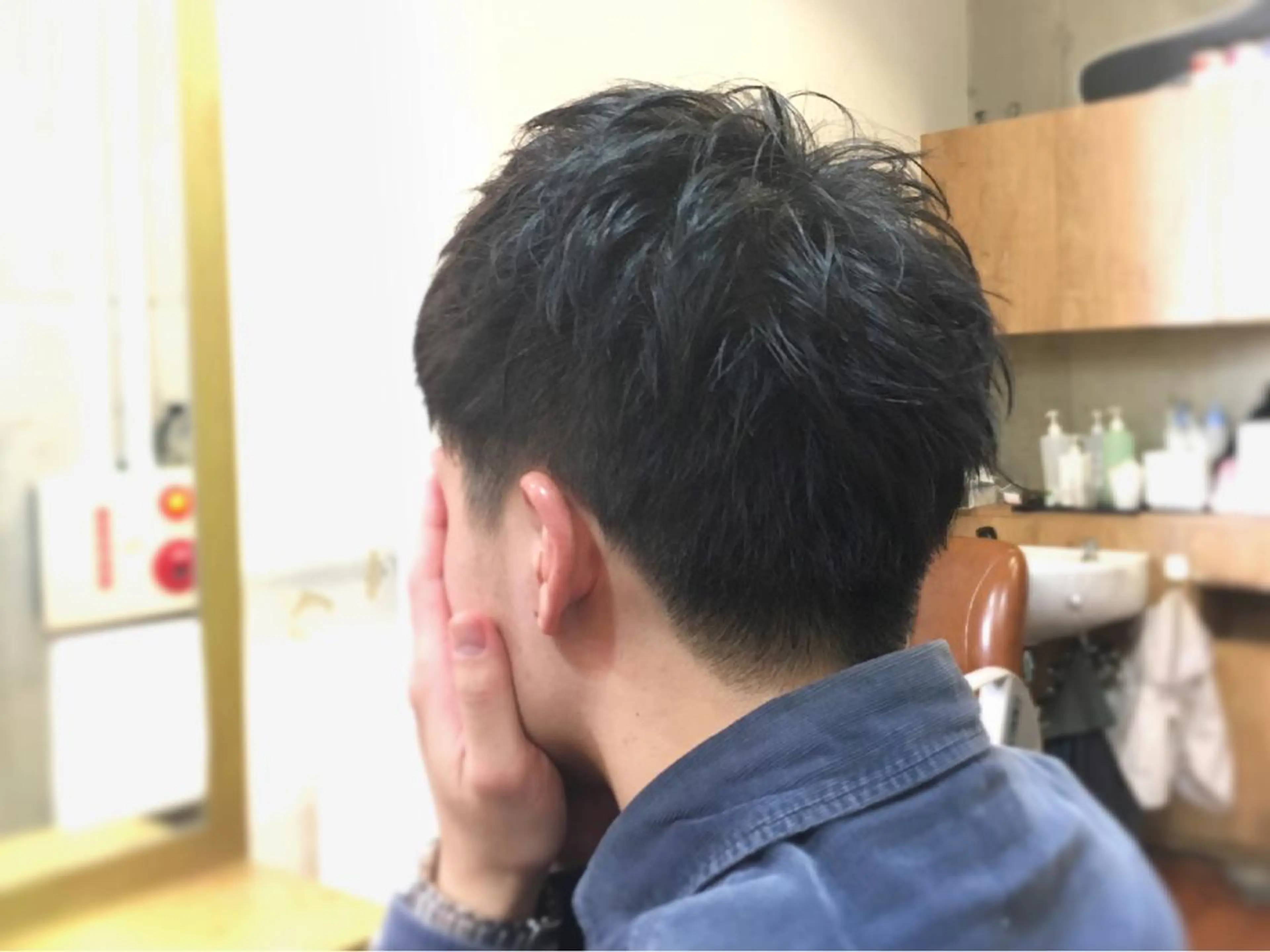 メンズ その他 ツイストスパイラル 波巻き🩵片平和香奈のヘアスタイル