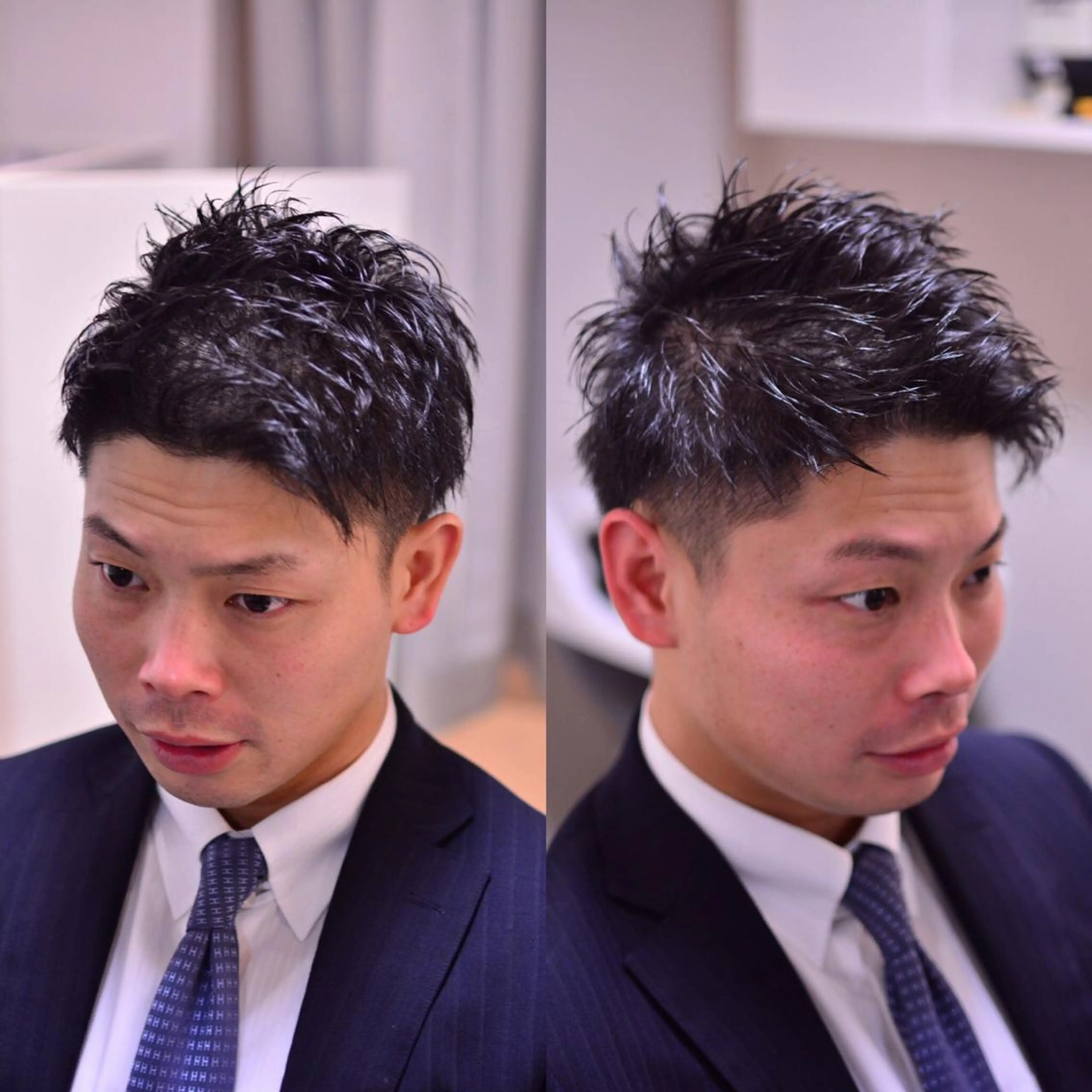 ショート パーマ 染谷 周のヘアスタイル