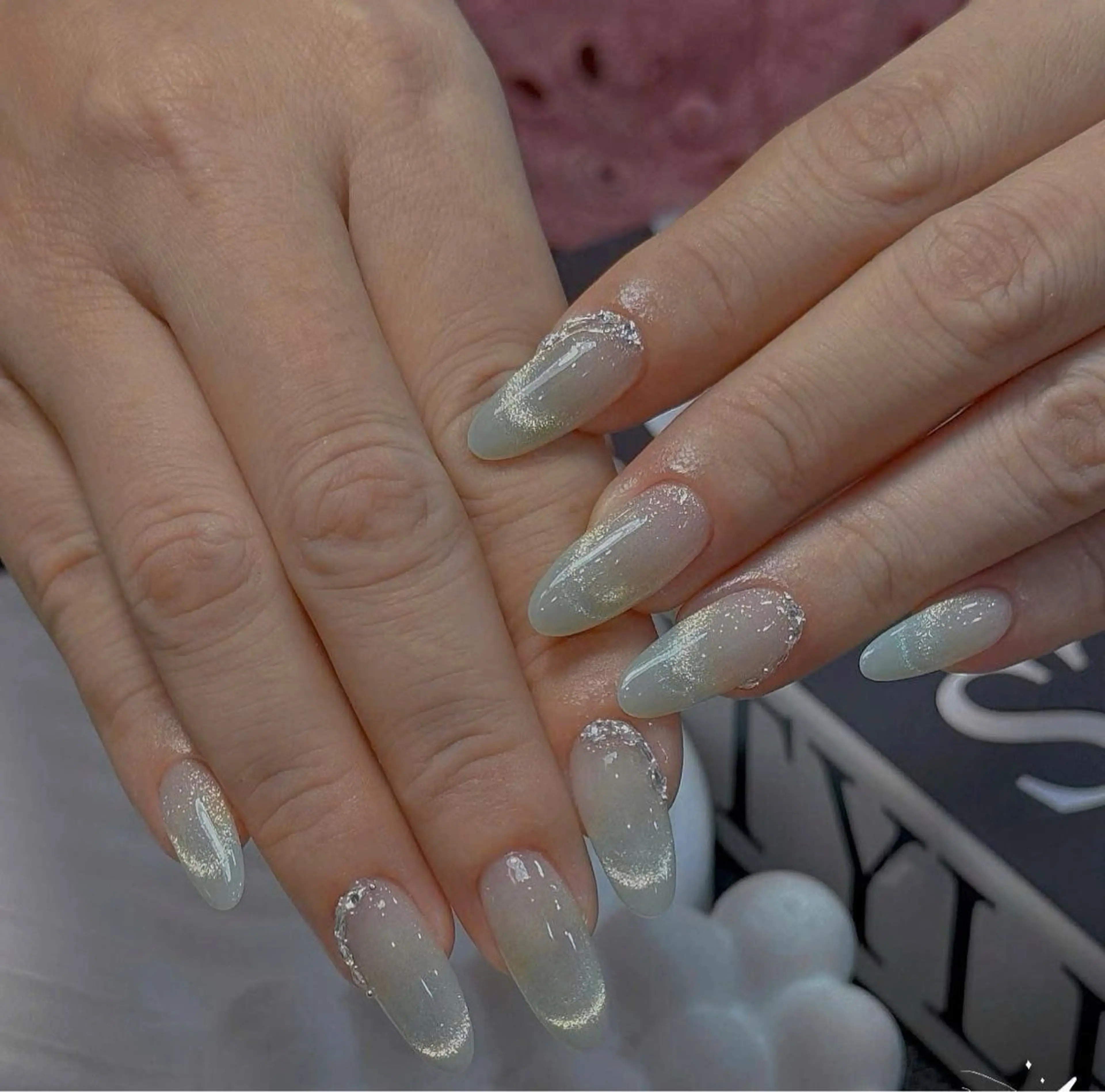 ネイル フレンチネイル ジェルネイル マグネットネイル 持ち込み ニュアンスネイル ハンドネイル Minette Nailのネイルデザイン