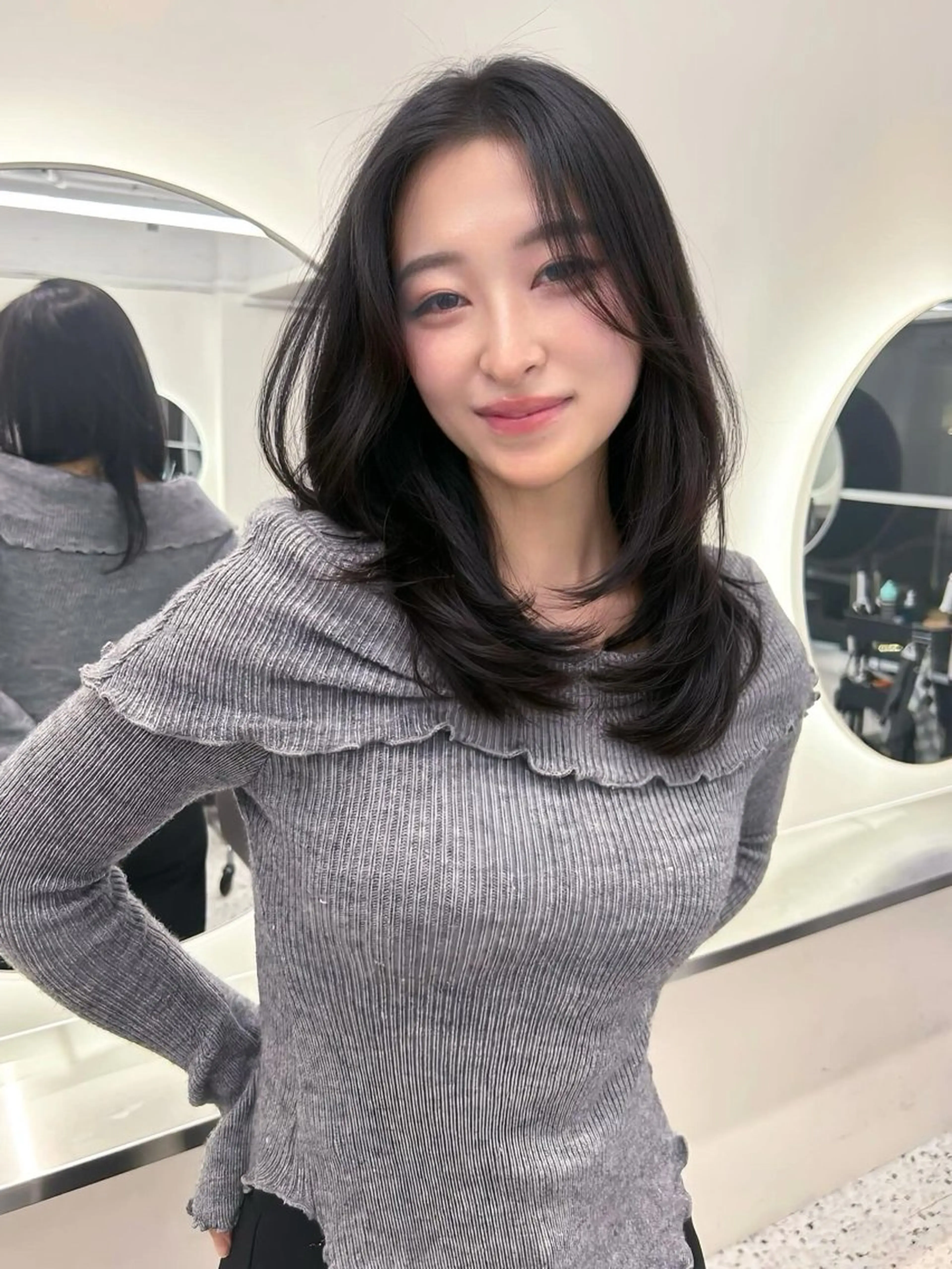 ミディアム カラー カット ヘアカラー トリートメント 渋谷/駅近/徒歩4分 /生田レイのヘアスタイル