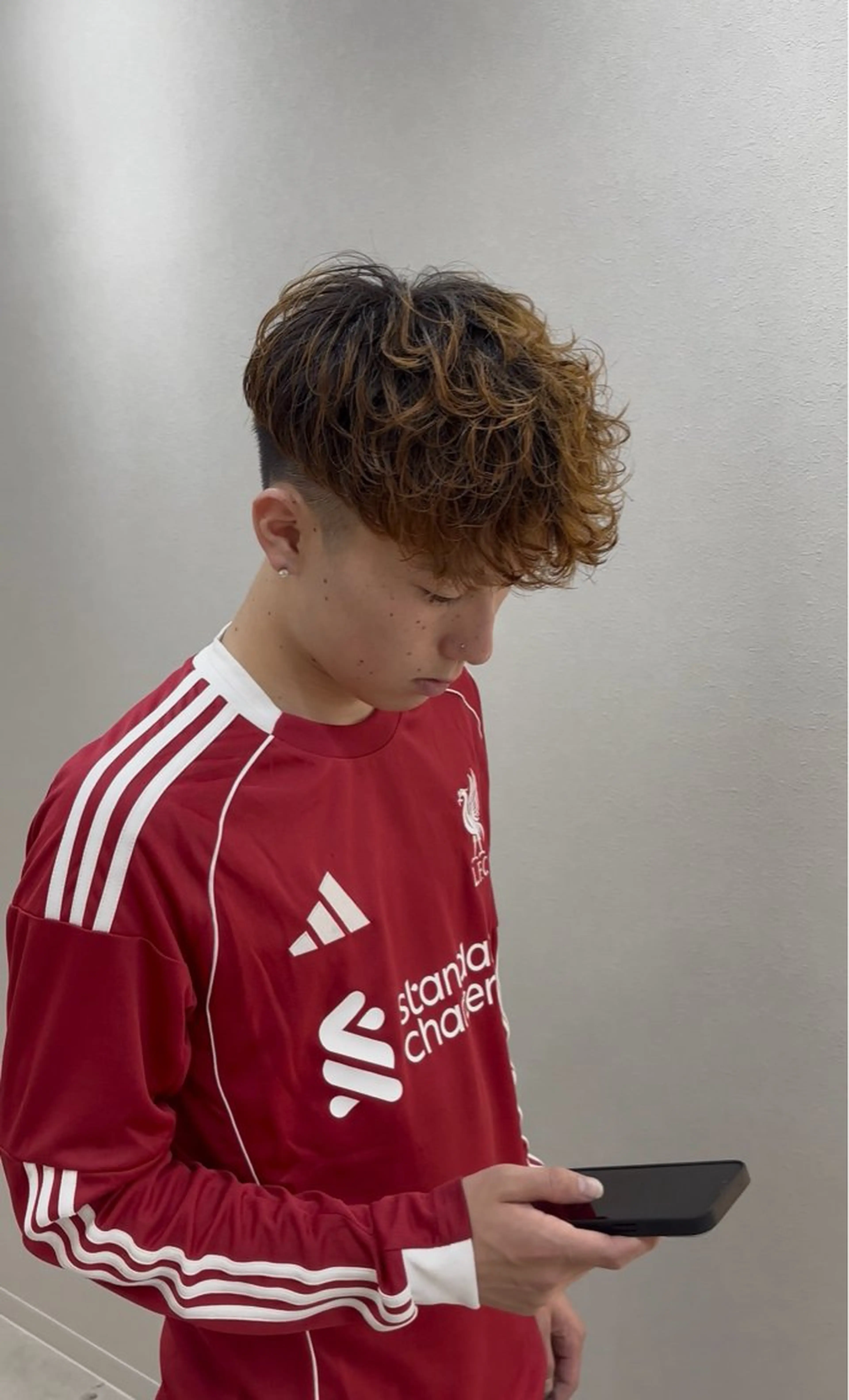 パーマ メンズ カット パーマ 渡 汐音のヘアスタイル