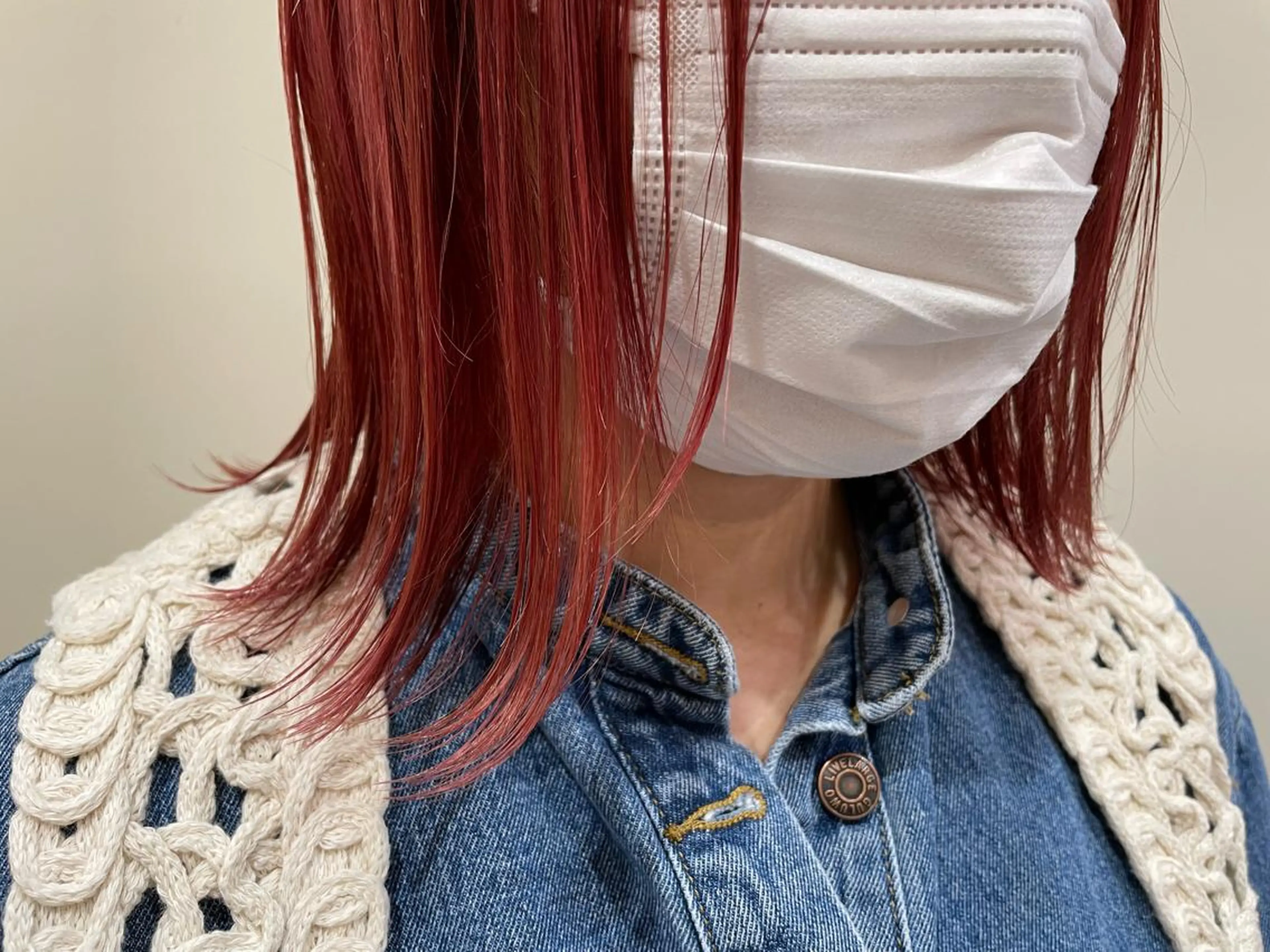 ミディアム カラー ピンクカラー レッドカラー ヘアカラー トリートメント Amour なぐらのヘアスタイル
