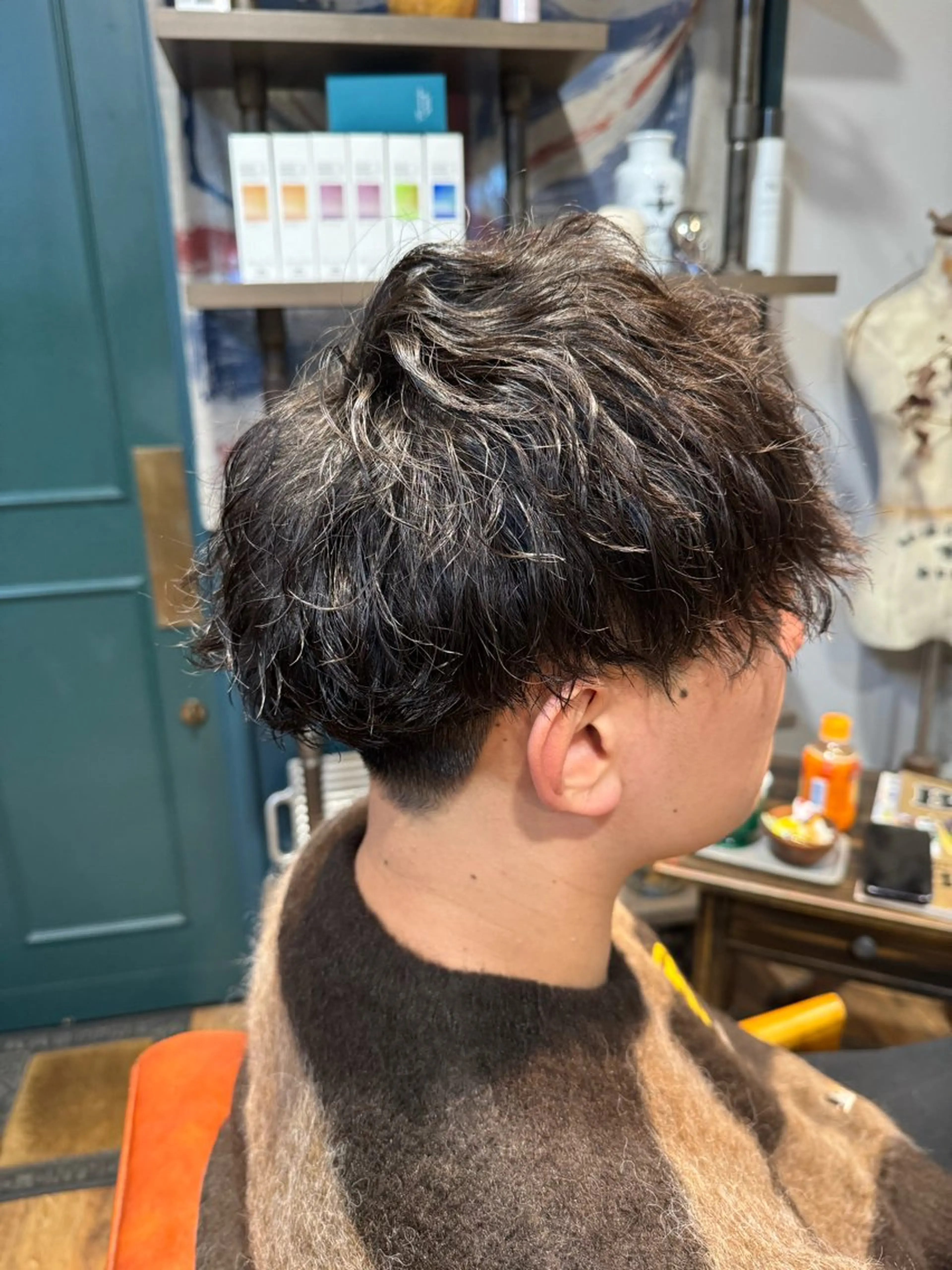 パーマ メンズ カット パーマ ヘッドスパ ヘアセット HAIR STUDIO  buzz所属・金子 富士のヘアスタイル