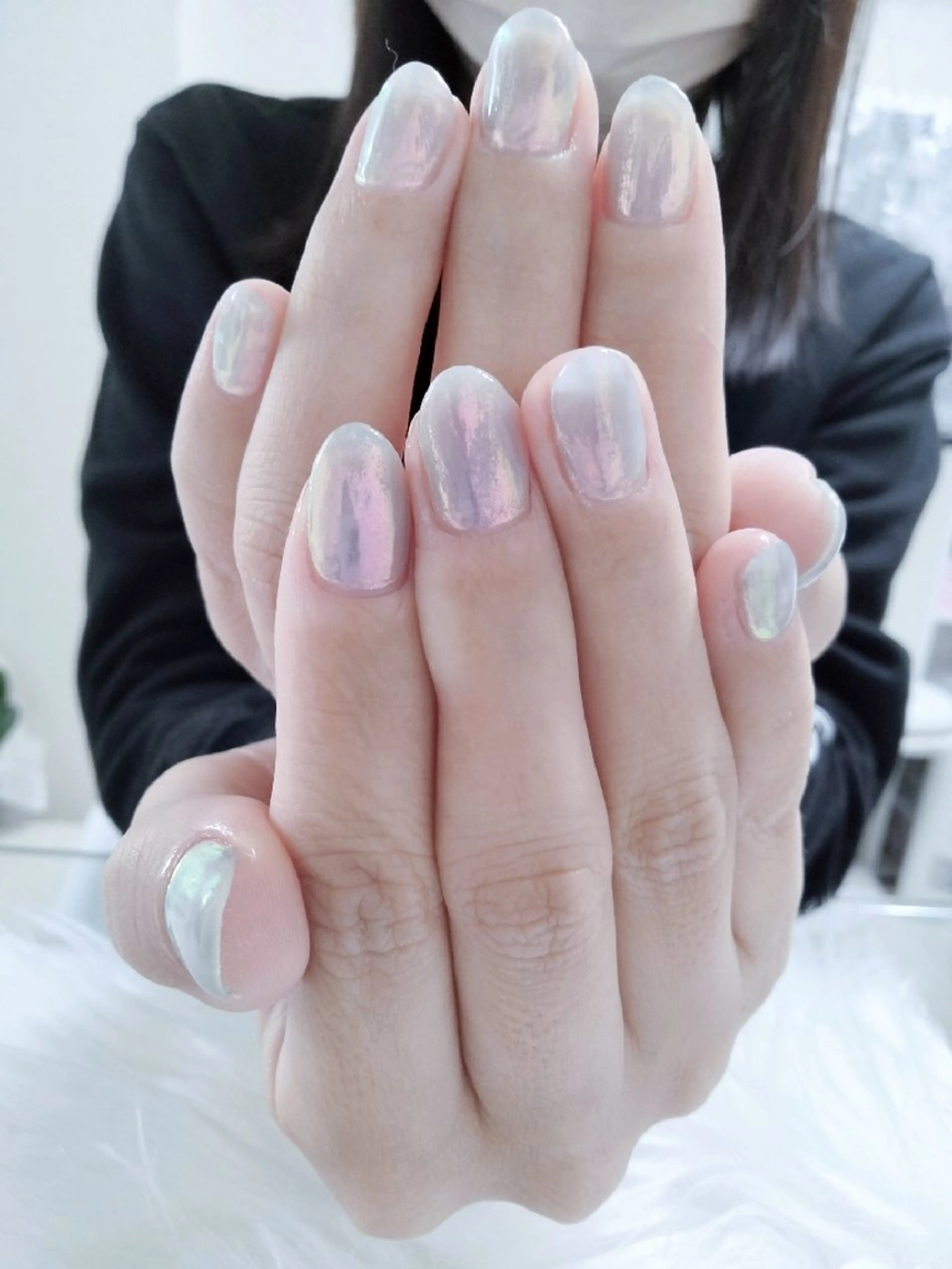 ネイル オーロラネイル ハンドネイル Beaubie nailサロンのネイルデザイン