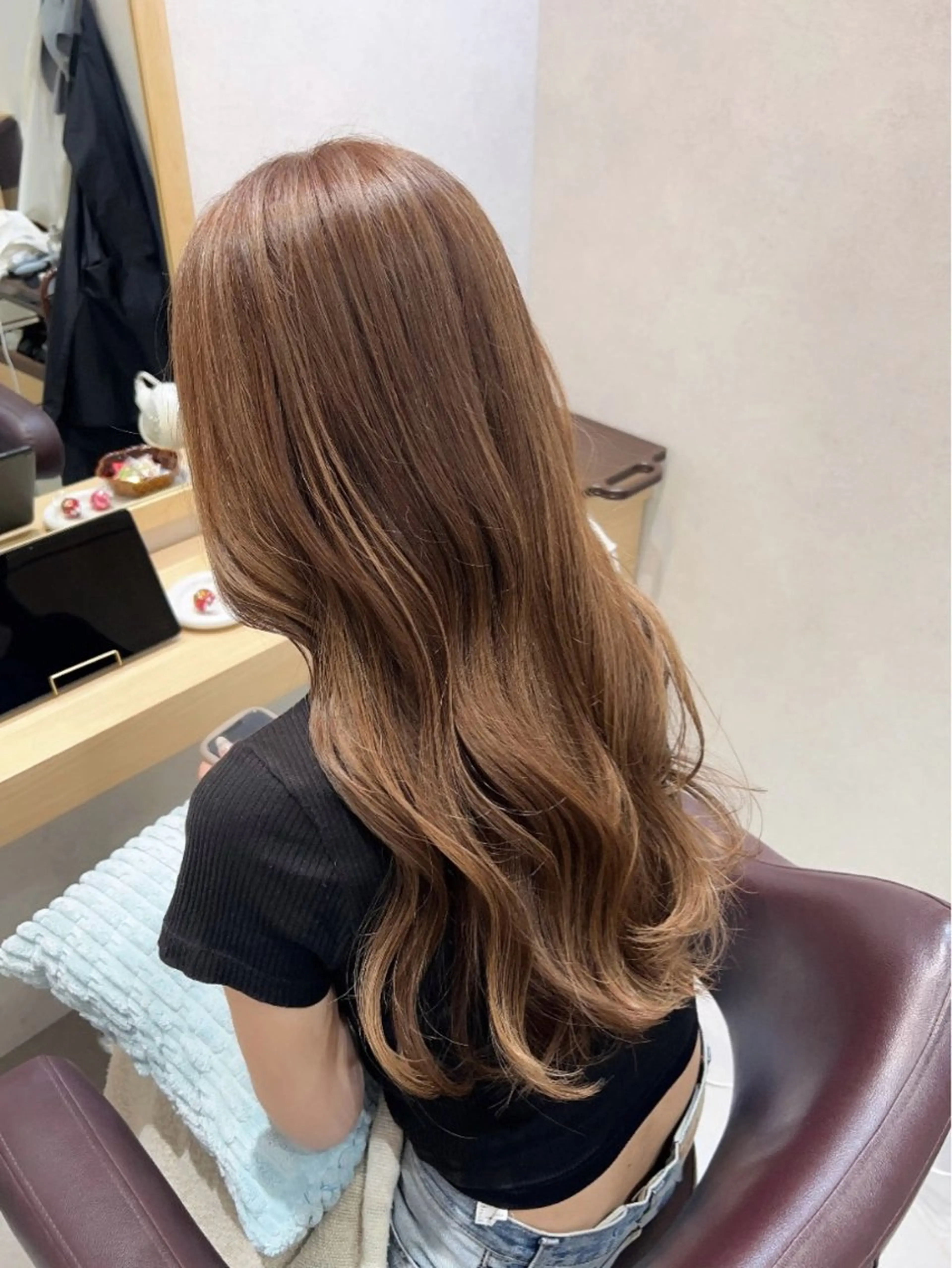ロング カット ヘアカラー トリートメント Marin🐩 /髪質改善 カラーのヘアスタイル