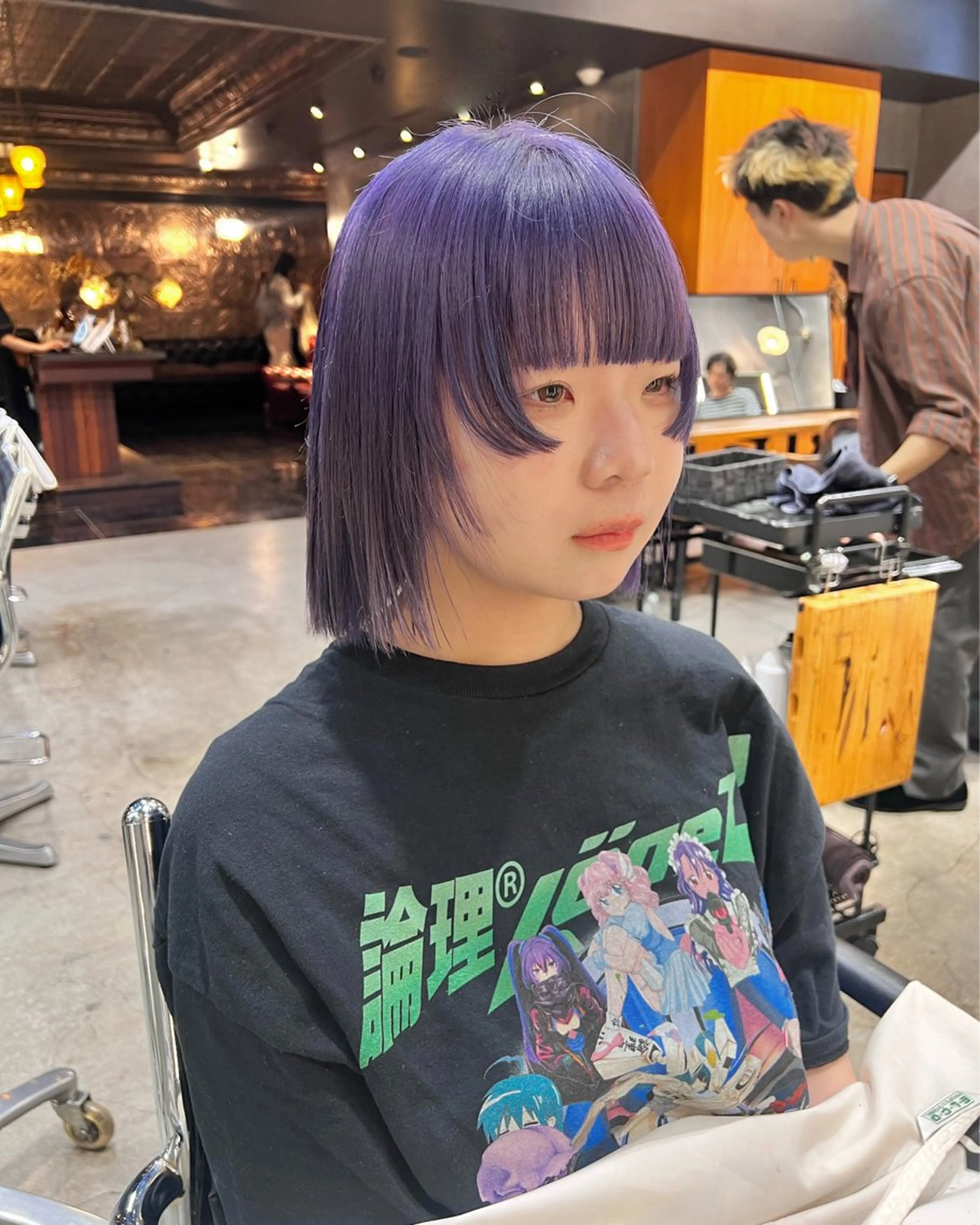 ミディアム カラー カット ヘアカラー haco＋所属・圧倒的デザイン力 店長🎨RENAのヘアスタイル