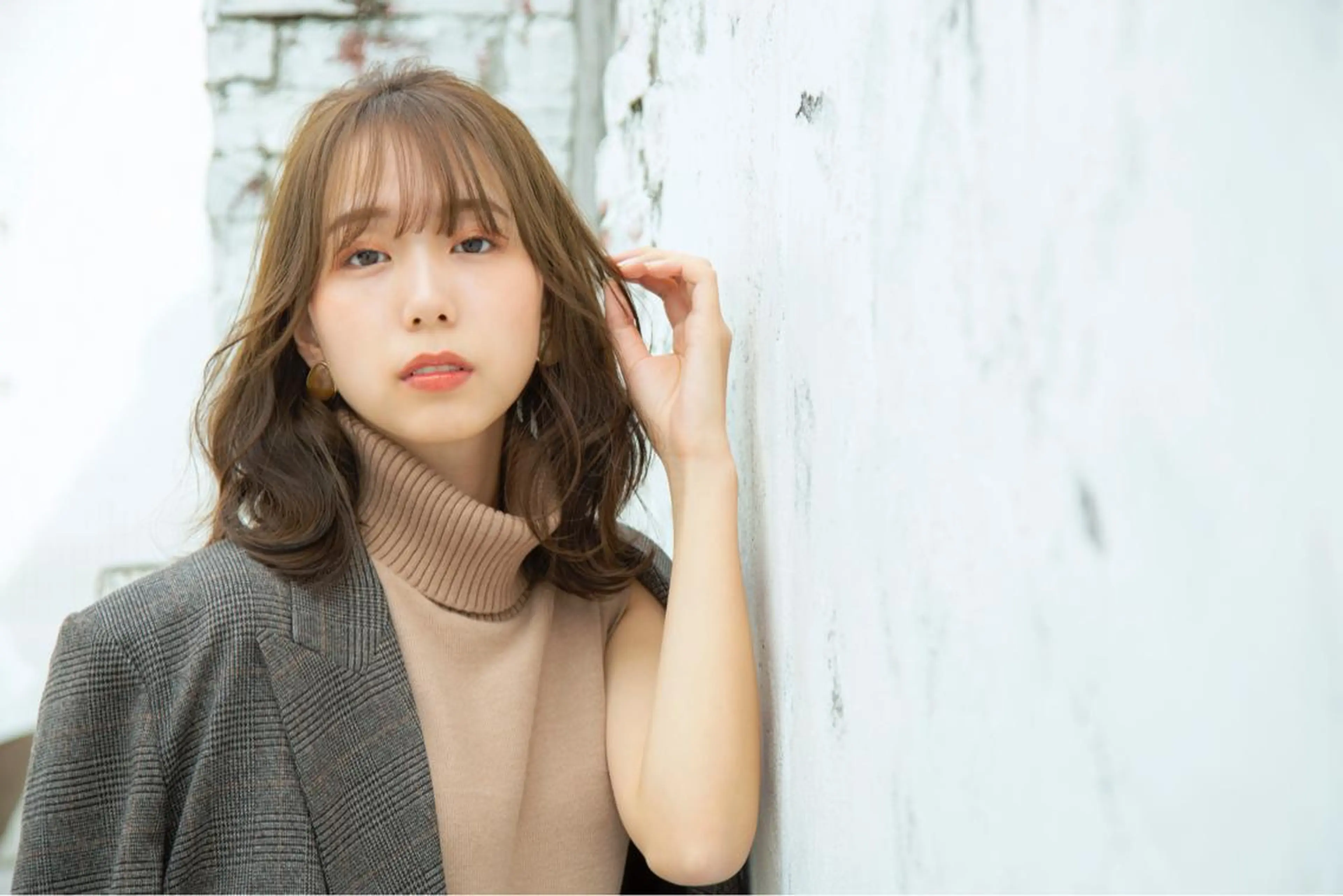 ミディアム パーマ マツエク・マツパ カット ヘアカラー トリートメント 佐々木 シホミのヘアスタイル