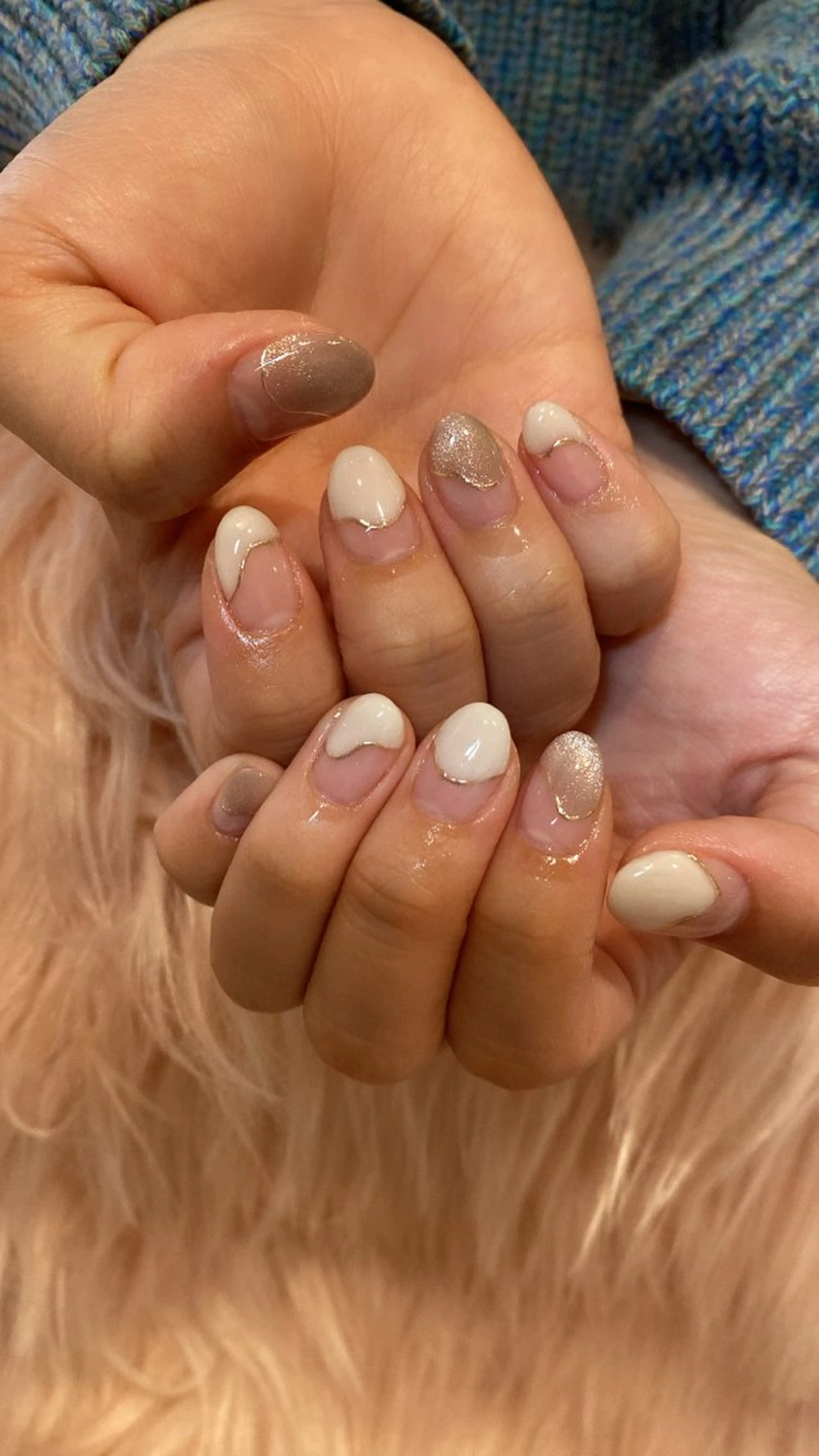 ネイル ハンドネイル crystal ⭐︎ colorのネイルデザイン