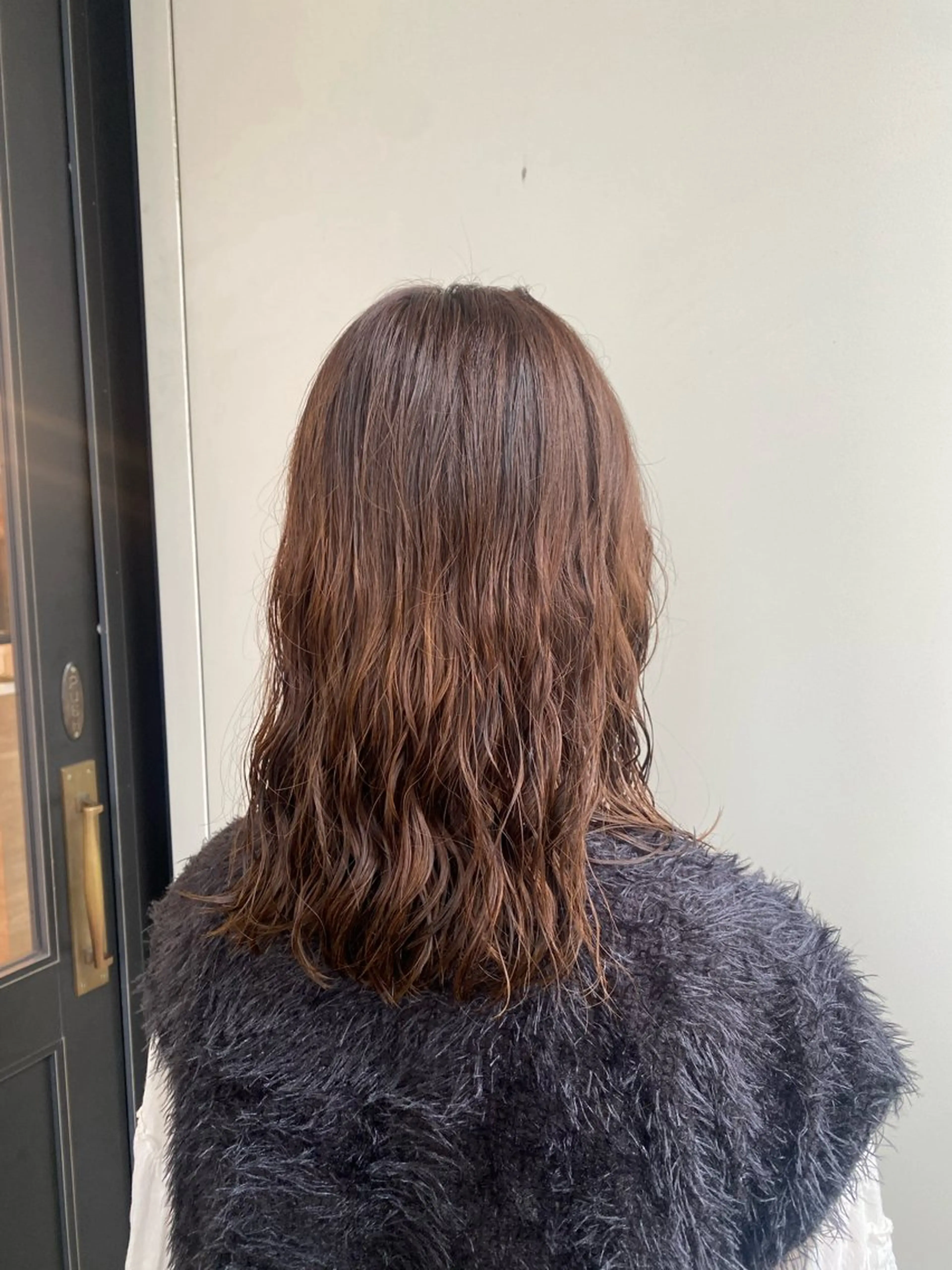 セミロング パーマ 🖤🌀くるくる パーマ🌀🖤ayaのヘアスタイル